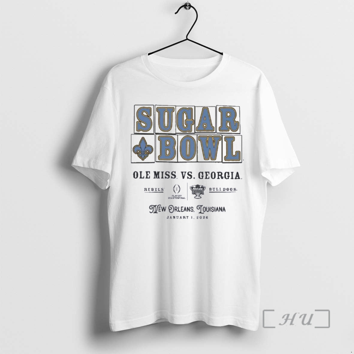 Officials Ole Miss Vs Georgia 2026 Allstate Sugar Bowl Street Tiles T-Shirts, Hoodie, Sweatshirt - T-Shirt, Sweatshirt, Hoodie