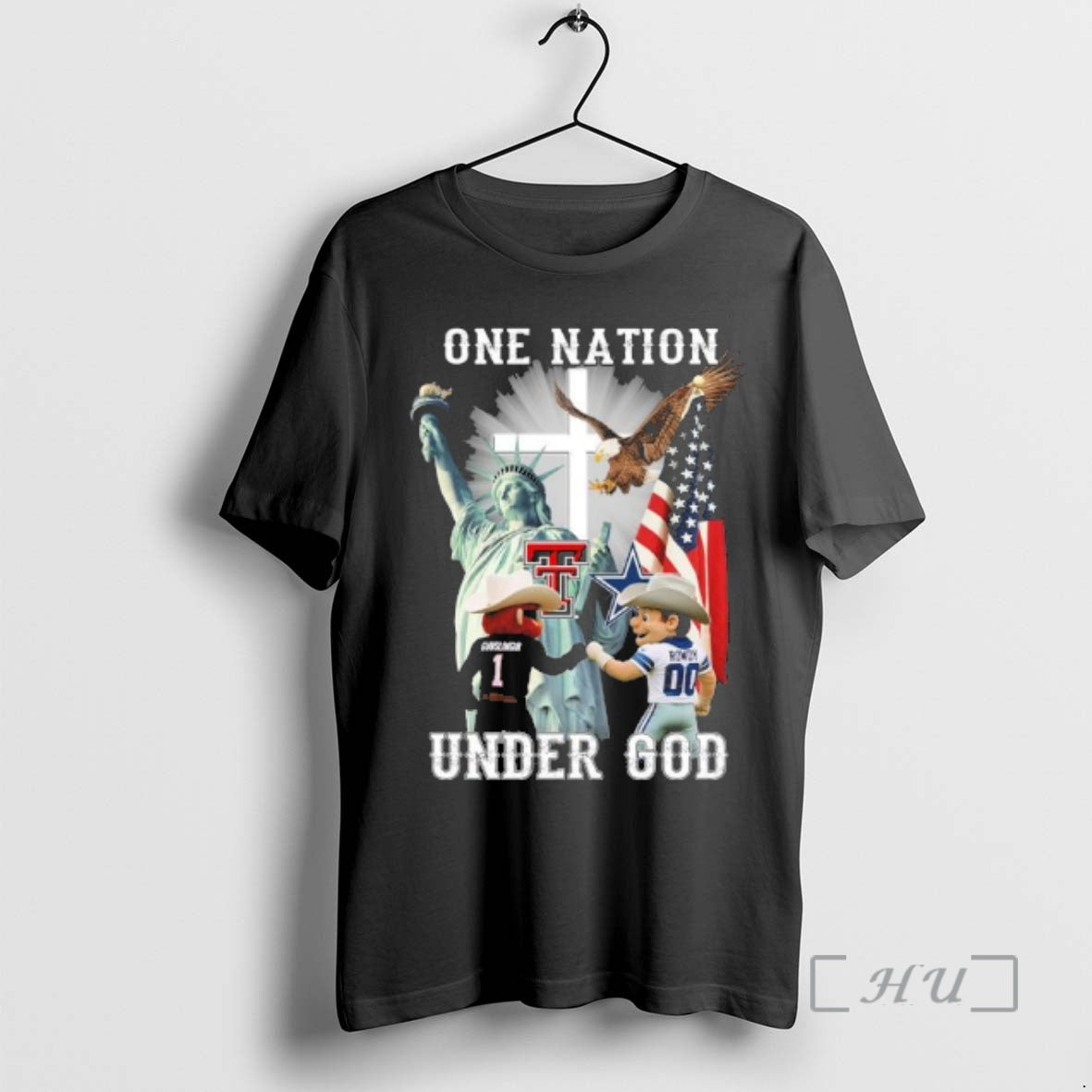 Officials One Nation Under God Texas Tech Gunslingin Cowboys Rowdy T-Shirts, Hoodie, Sweatshirt - T-Shirt, Sweatshirt, Hoodie