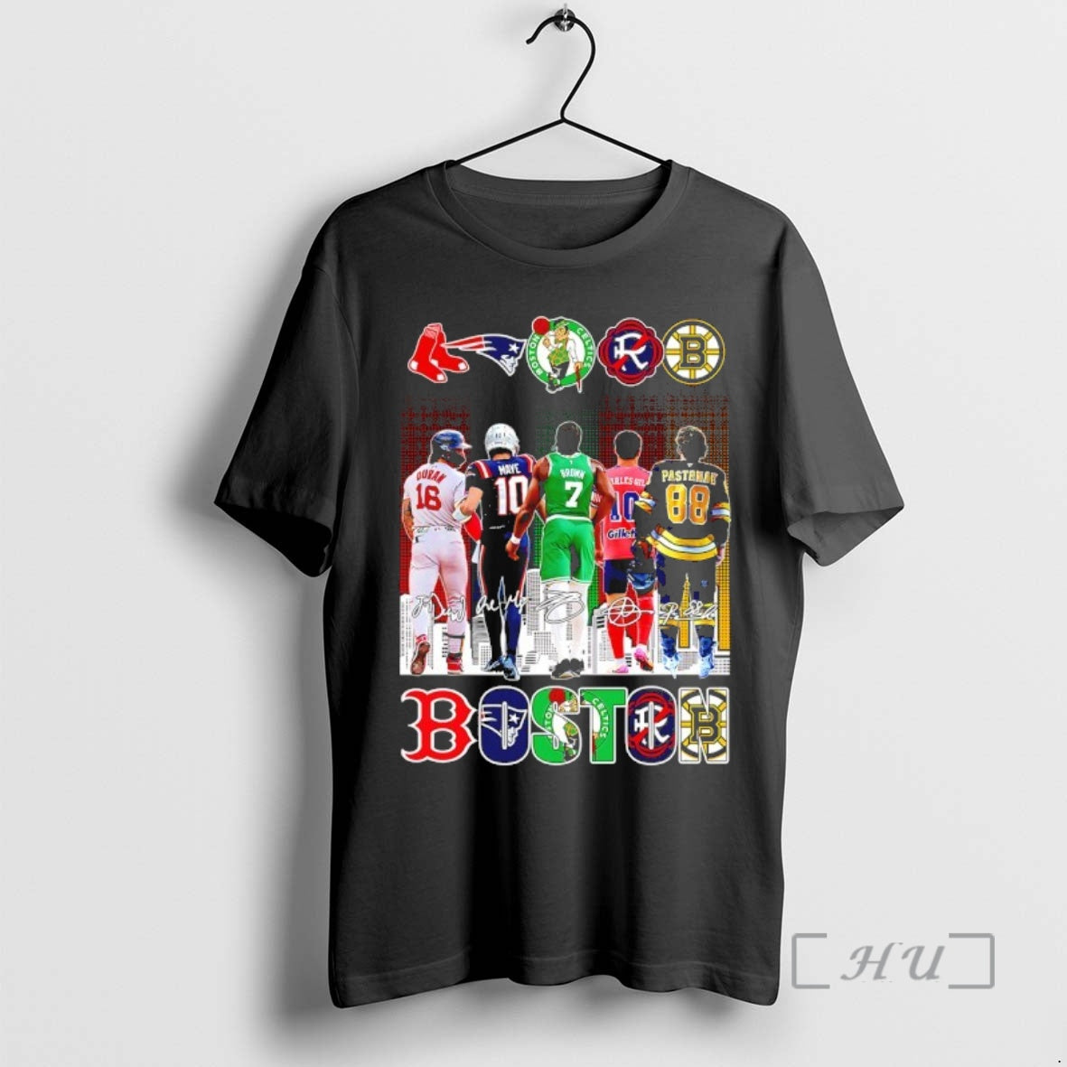 Officials One City One Heart All Boston Team Skyline Signatures T-Shirts, Hoodie, Sweatshirt - T-Shirt, Sweatshirt, Hoodie