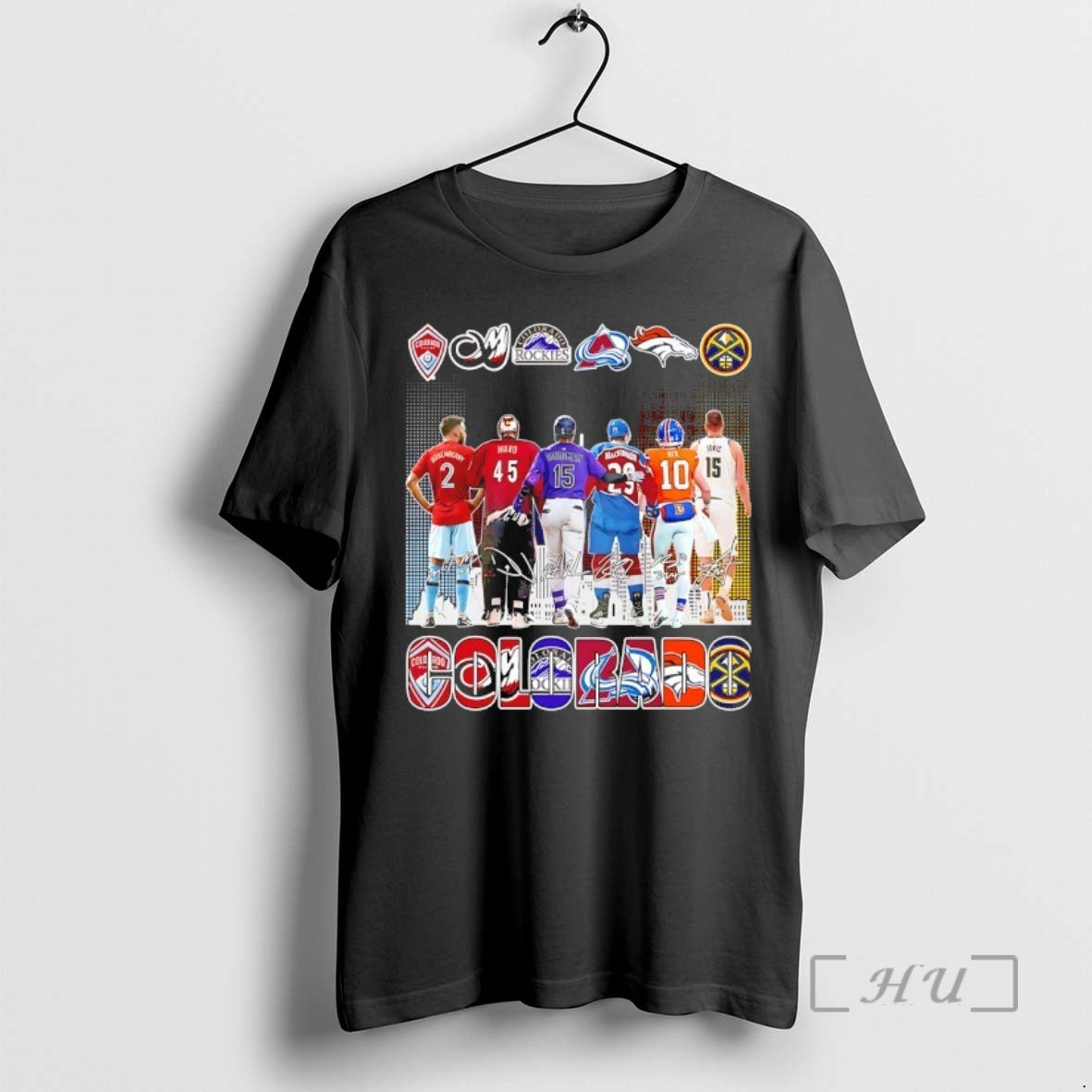 Officials One City One Passion All Colorado Team Skyline Signatures T-Shirts, Hoodie, Sweatshirt - T-Shirt, Sweatshirt, Hoodie