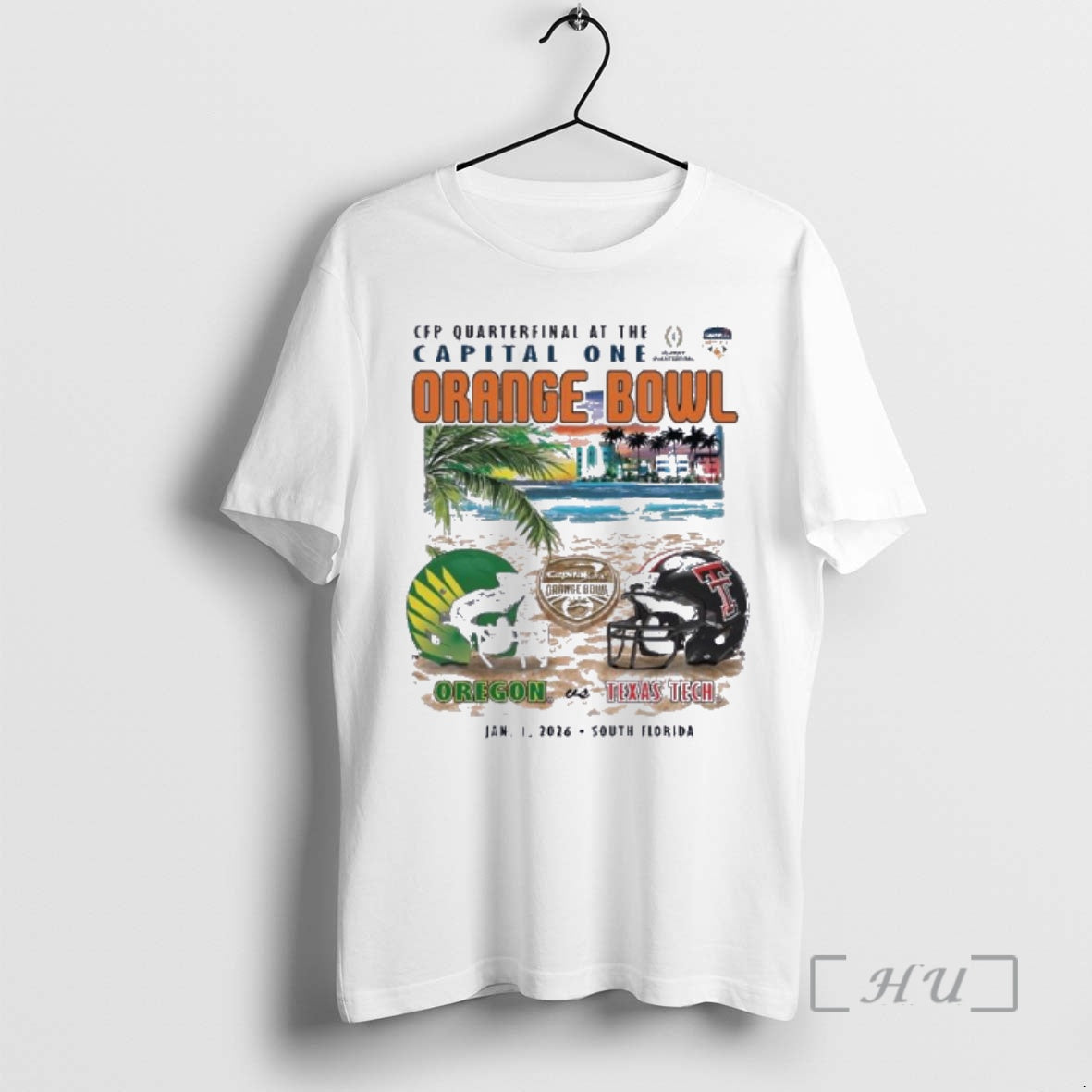 Officials Oregon Vs Texas Tech 2026 Orange Bowl Sobe Showdown Beach T-Shirts, Hoodie, Sweatshirt - T-Shirt, Sweatshirt, Hoodie