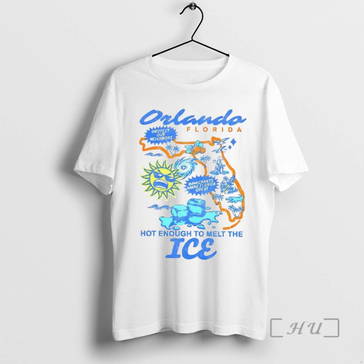 Orlando Florida Hot Enough Melt Ice Woman T-Shirts, Hoodie, Sweatshirt - T-Shirt, Sweatshirt, Hoodie