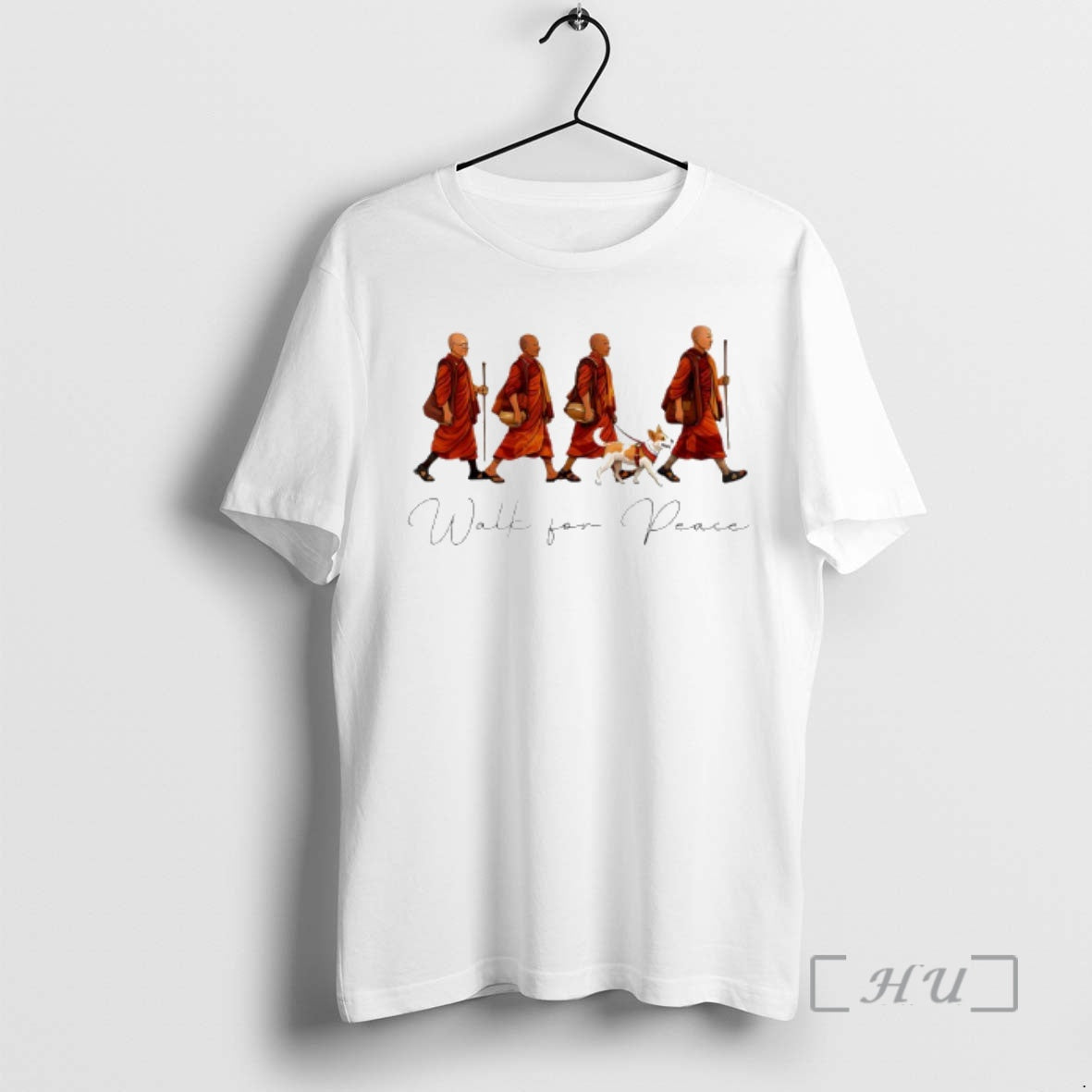 Officials Peace Walking Monks Aloka Dog Walk Peace Funny T-Shirts, Hoodie, Sweatshirt - T-Shirt, Sweatshirt, Hoodie