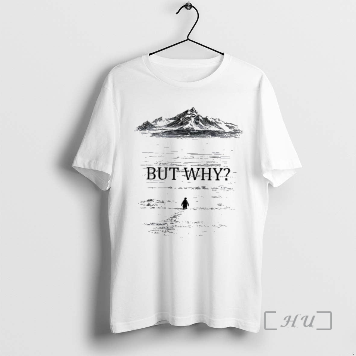 Penguin Head Towards Mountains But Why Meme Sketch Woman T-Shirts, Hoodie, Sweatshirt - T-Shirt, Sweatshirt, Hoodie