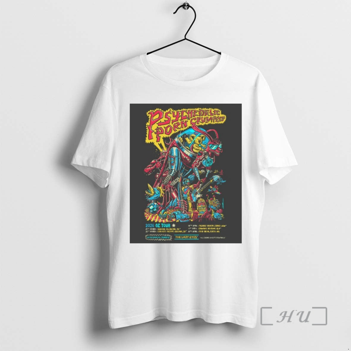 Officials Psychedelic Porn Crumpets Oz 2026 Shows Lazy Eyes T-Shirts, Hoodie, Sweatshirt - T-Shirt, Sweatshirt, Hoodie