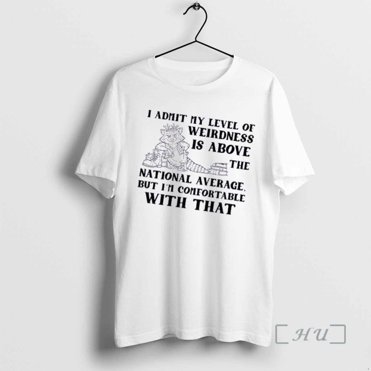 Officials Raccoon I Admit My Level Weirdness Is Above National Average But Im T-Shirts, Hoodie, Sweatshirt - T-Shirt, Sweatshirt, Hoodie