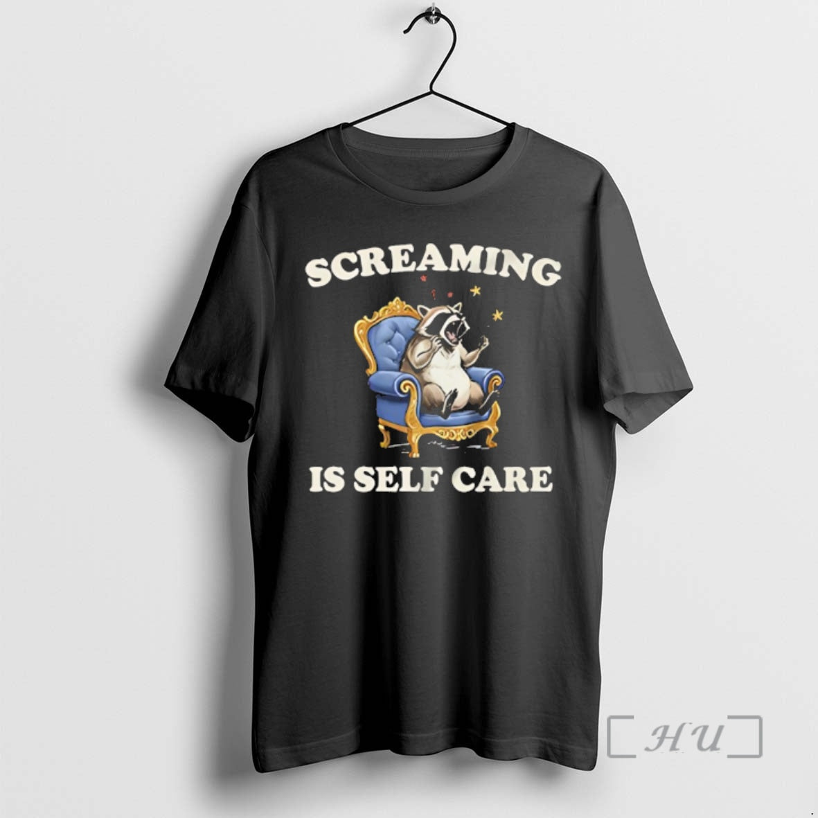 Officials Raccoon Screaming Is Self Care T-Shirts, Hoodie, Sweatshirt - T-Shirt, Sweatshirt, Hoodie
