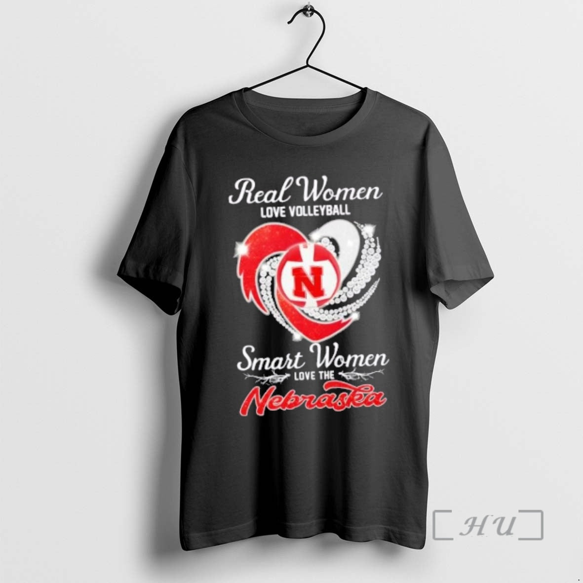 Officials Real Love Volleyball Smart Love Nebraska Diamond Heart T-Shirts, Hoodie, Sweatshirt - T-Shirt, Sweatshirt, Hoodie