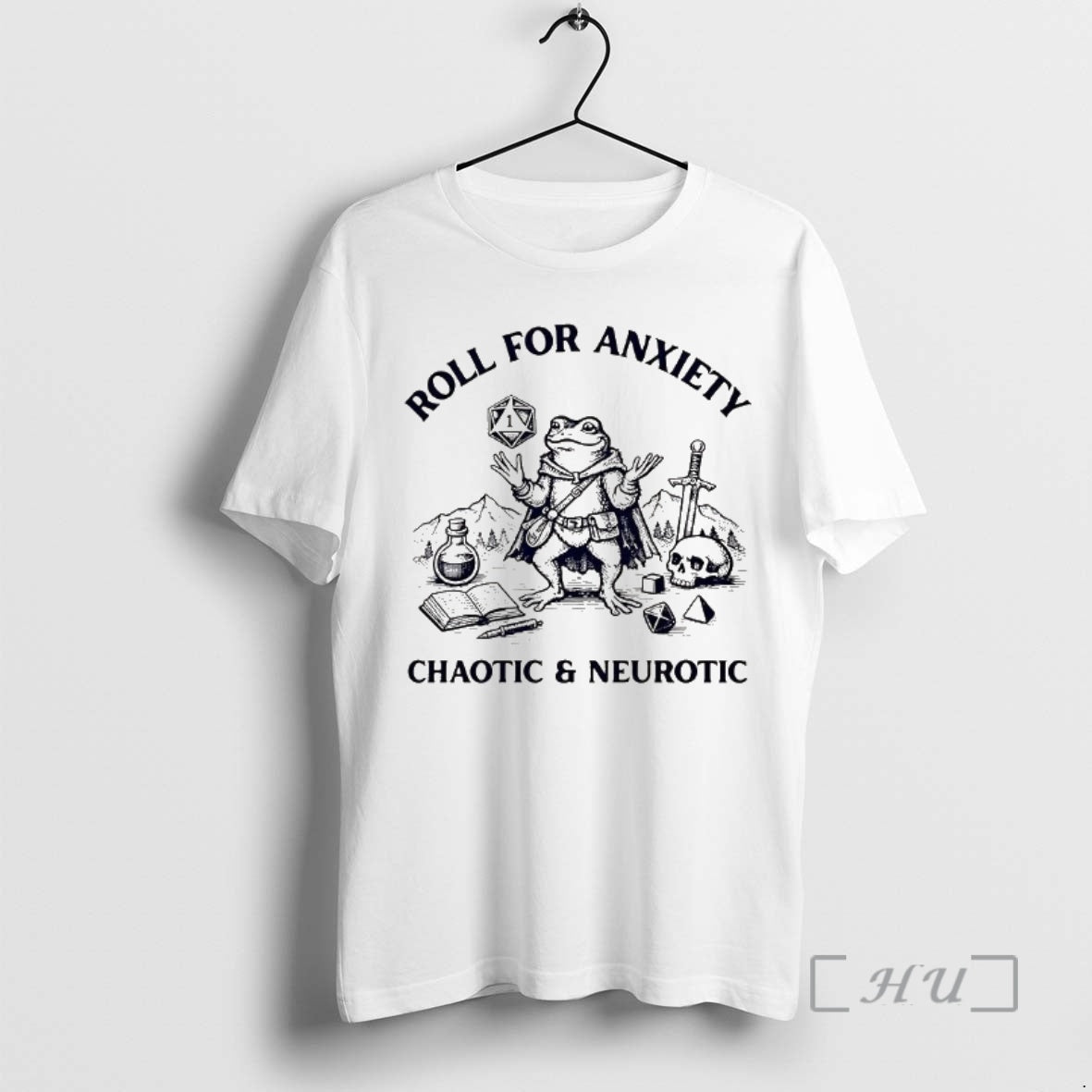 Officials Roll Anxiety Chaotic Neurotic Frog Dungeons Dragons T-Shirts, Hoodie, Sweatshirt - T-Shirt, Sweatshirt, Hoodie