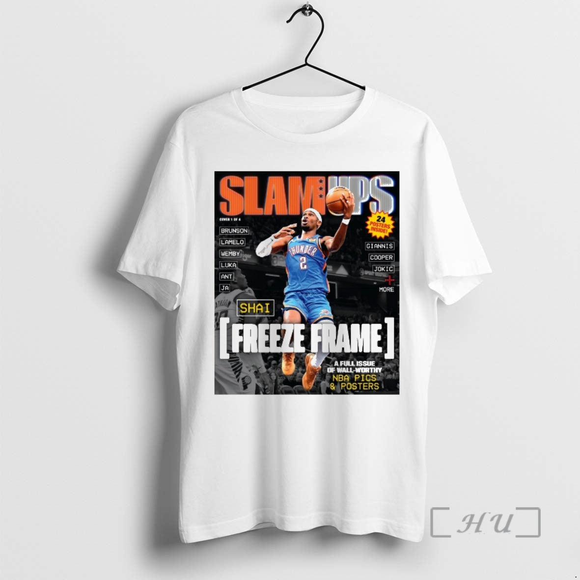 Officials Slam Ups Shai Gilgeous Alexander Freeze Frame Full Issue Wall Worthy T-Shirts, Hoodie, Sweatshirt - T-Shirt, Sweatshirt, Hoodie