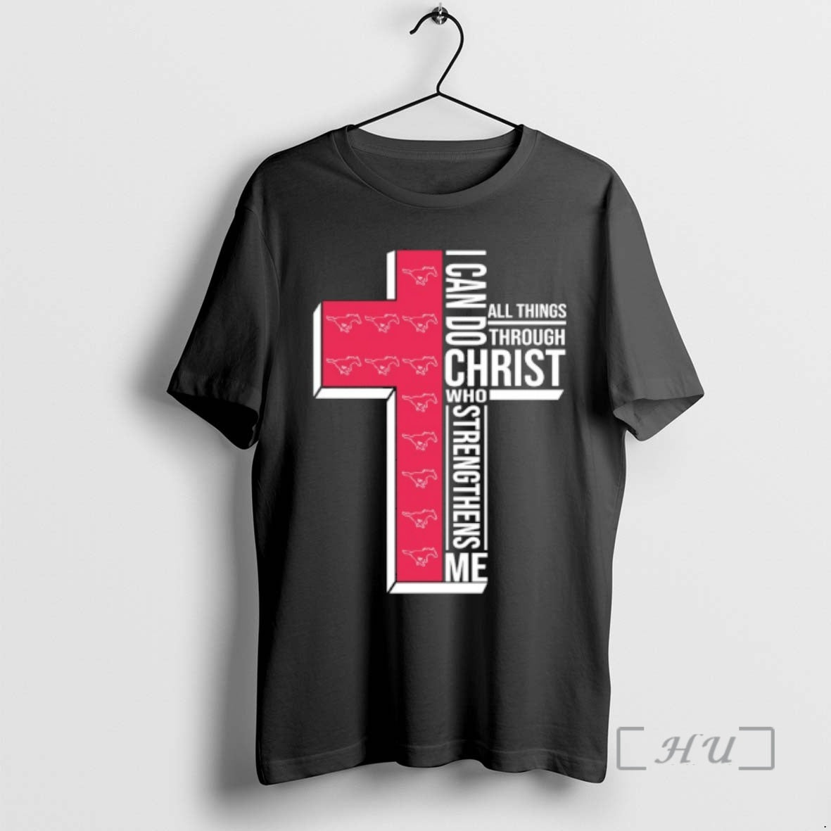 Officials Smu Mustangs Cross I Can Do All Things Through Christ Who Strengthen Me T-Shirts, Hoodie, Sweatshirt - T-Shirt, Sweatshirt, Hoodie