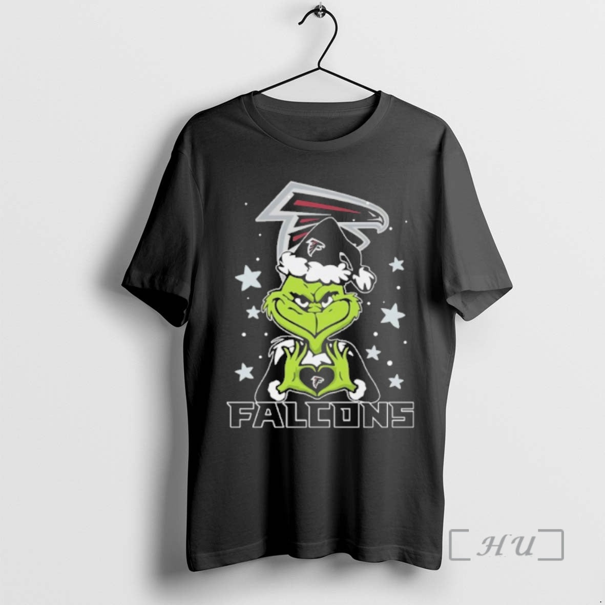 Officials Santa Grinch Heart Falcons Star T-Shirts, Hoodie, Sweatshirt - T-Shirt, Sweatshirt, Hoodie