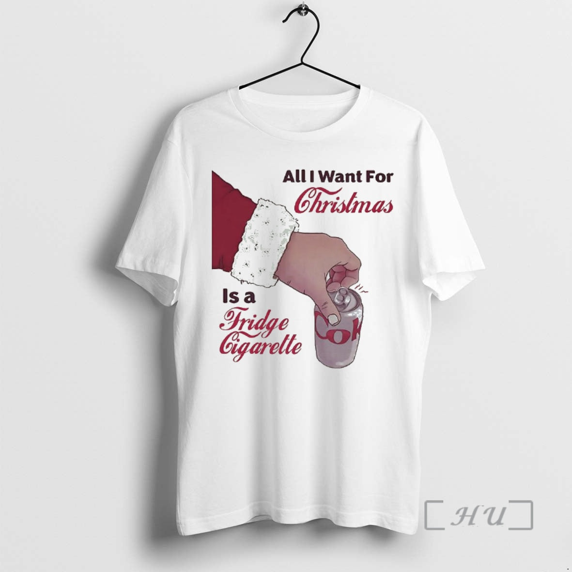 Officials Santas Hand All I Want Is Fridge Cigarette Meme T-Shirts, Hoodie, Sweatshirt - T-Shirt, Sweatshirt, Hoodie