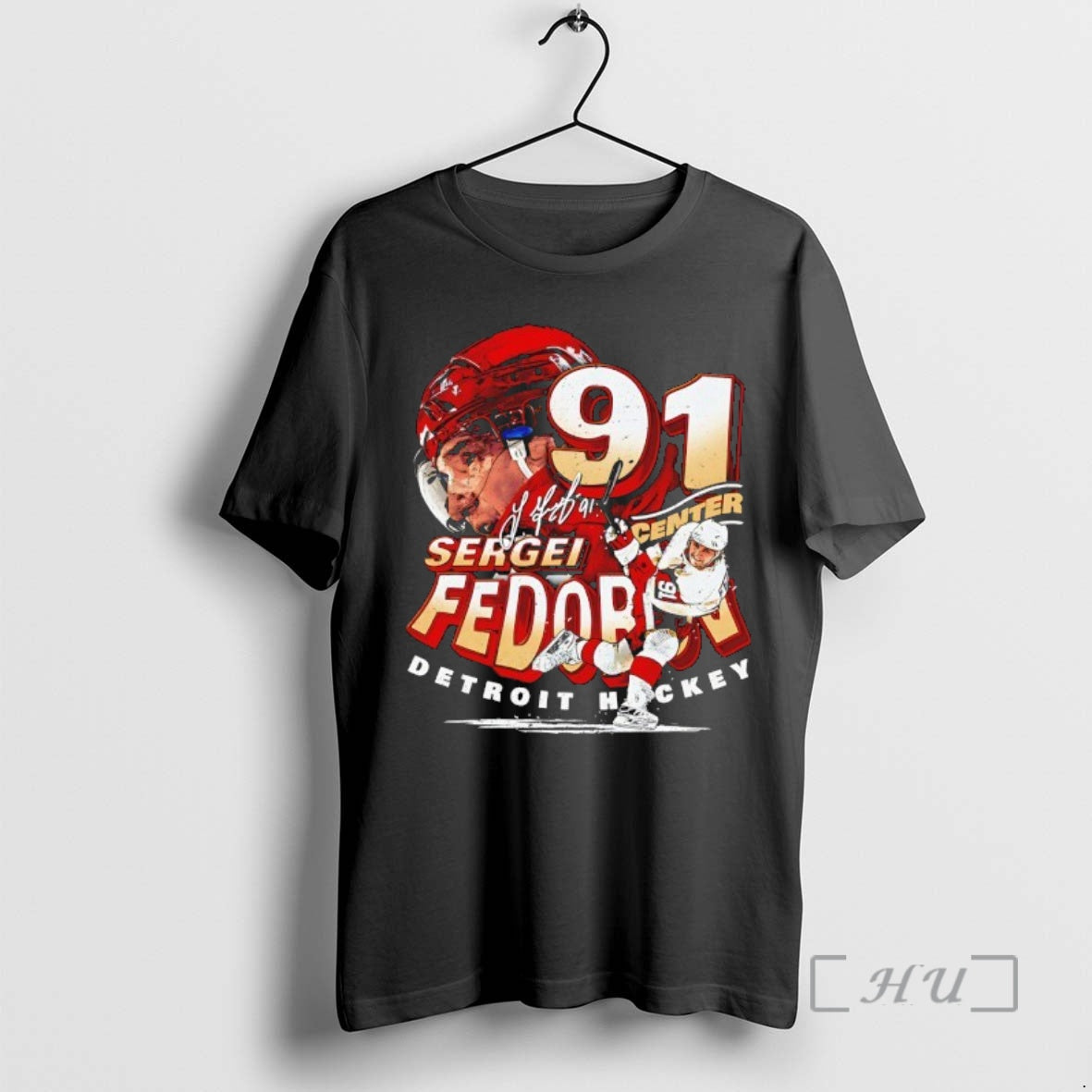 Officials Sergei Fedorov 91 Detroit Red Wings Hockey Player Name T-Shirts, Hoodie, Sweatshirt - T-Shirt, Sweatshirt, Hoodie