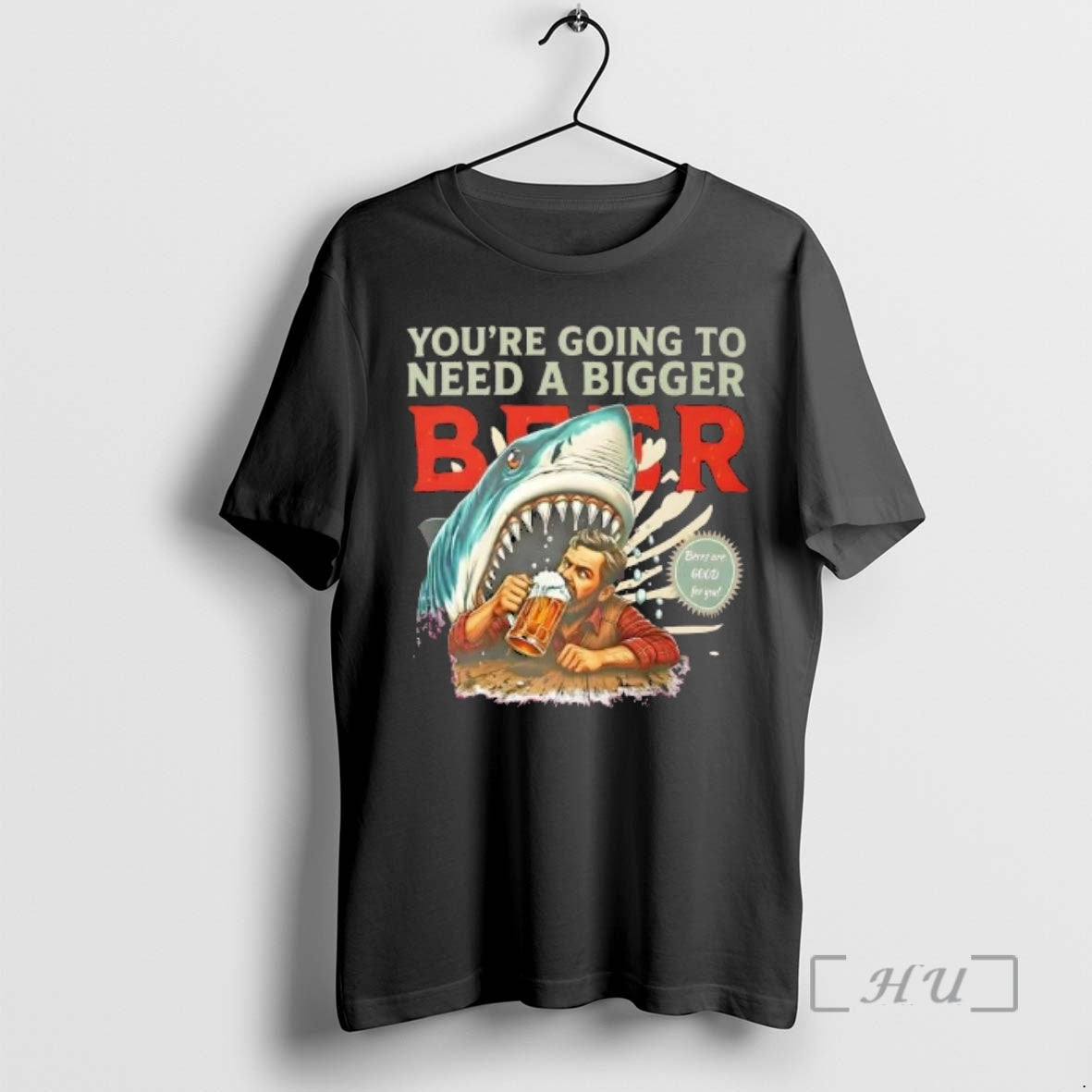 Officials Shark Beer Parody Jaws Pun Youre Going Need Bigger Beer T-Shirts, Hoodie, Sweatshirt - T-Shirt, Sweatshirt, Hoodie