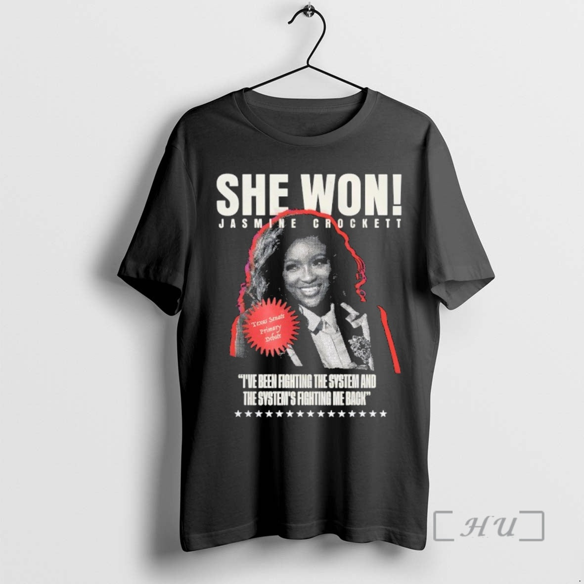 She Won Jasmine Crockett T-Shirts, Hoodie, Sweatshirt - T-Shirt, Sweatshirt, Hoodie