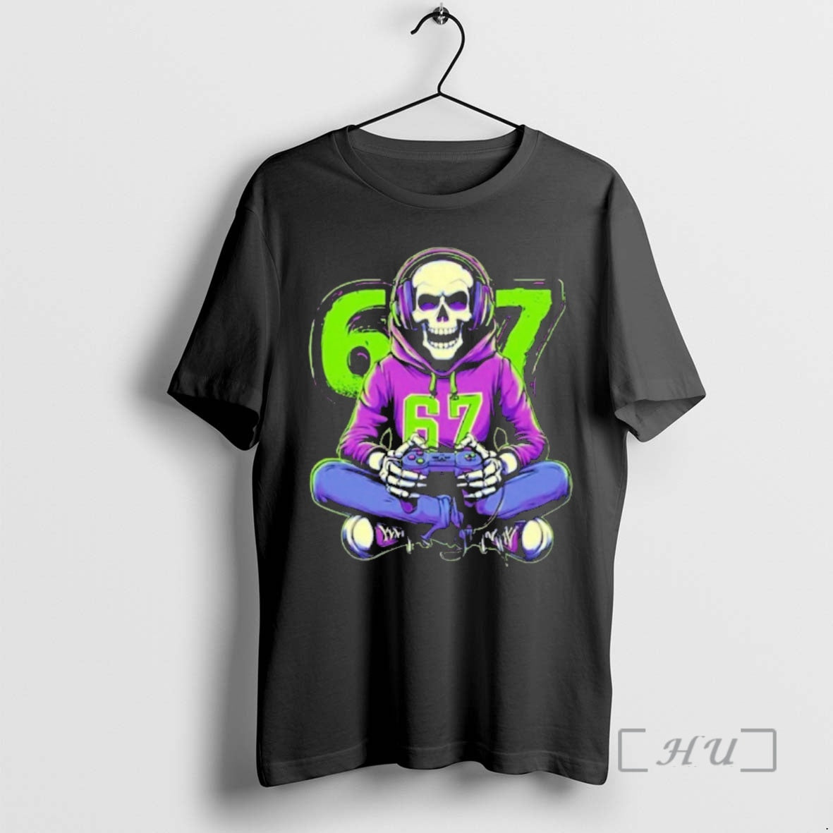 Officials Skeleton 67 Gamer Retro Controller T-Shirts, Hoodie, Sweatshirt - T-Shirt, Sweatshirt, Hoodie