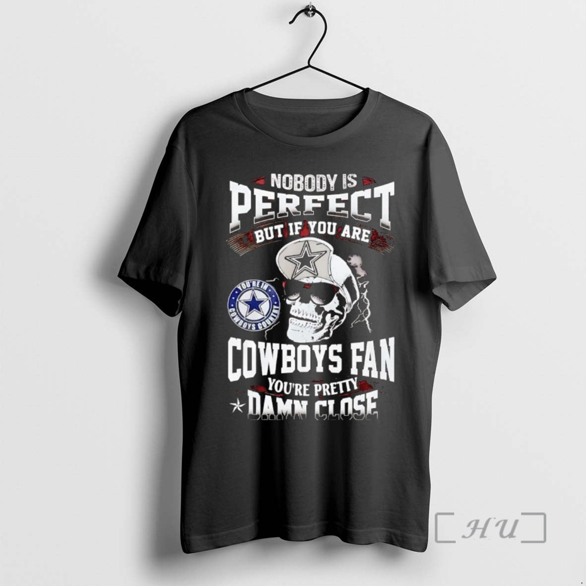 Officials Skull Nobody Perfect But If You Are Dallas Cowboys Fan Pretty Damn Close T-Shirts, Hoodie, Sweatshirt - T-Shirt, Sweatshirt, Hoodie