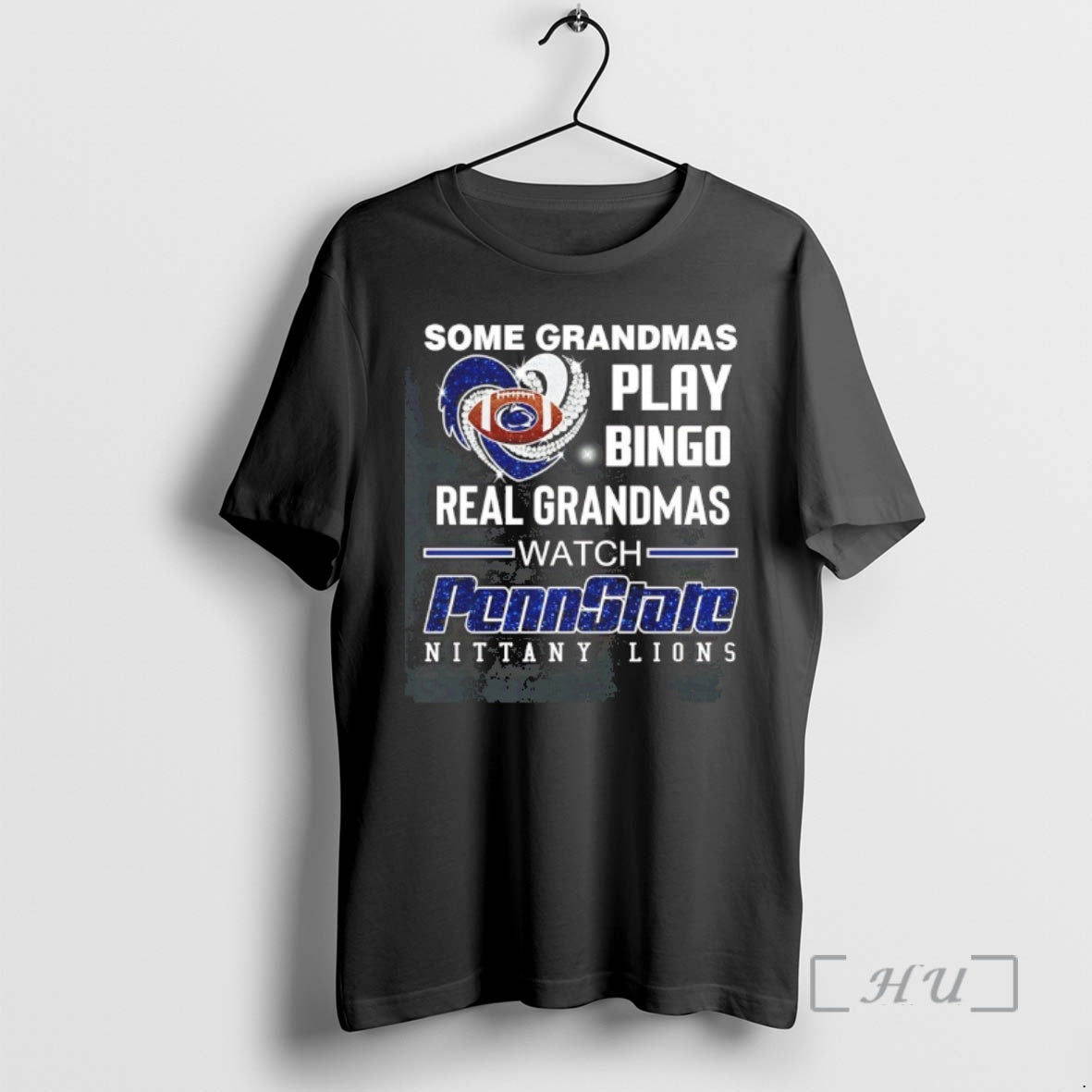 Officials Some Grandmas Play Bingo Real Grandmas Watch Penn State Nittany Lions Diamond Heart T-Shirts, Hoodie, Sweatshirt - T-Shirt, Sweatshirt, Hoodie