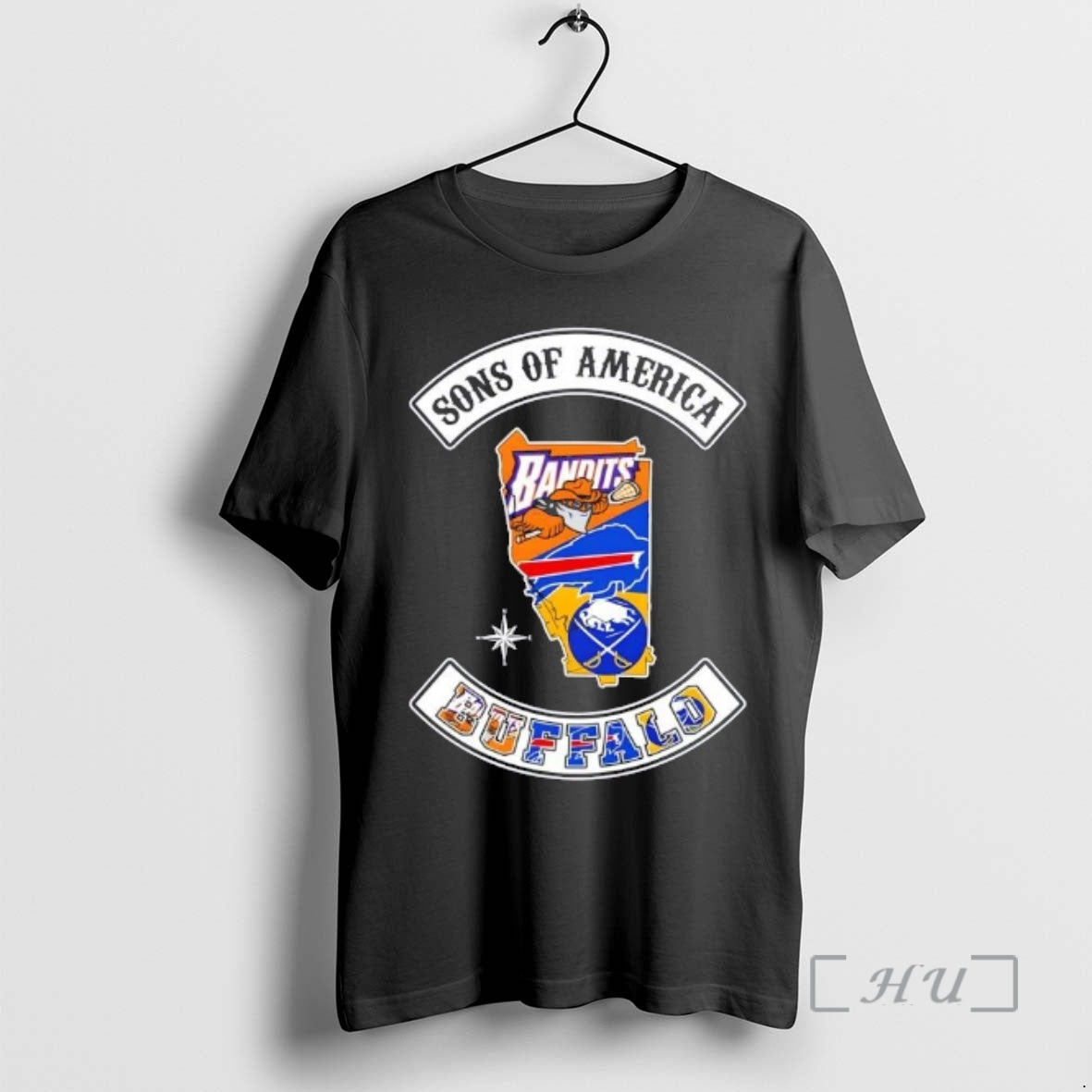 Officials Son America Buffalo Map Sports Logos Combine T-Shirts, Hoodie, Sweatshirt - T-Shirt, Sweatshirt, Hoodie