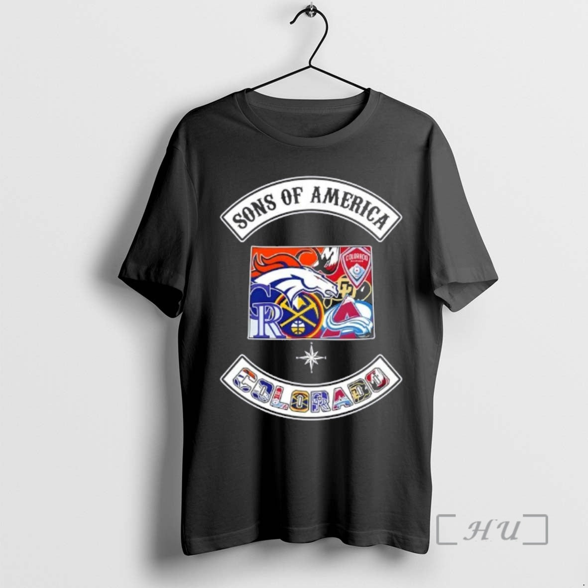 Officials Son America Colorado Map Sports Logos Combine T-Shirts, Hoodie, Sweatshirt - T-Shirt, Sweatshirt, Hoodie