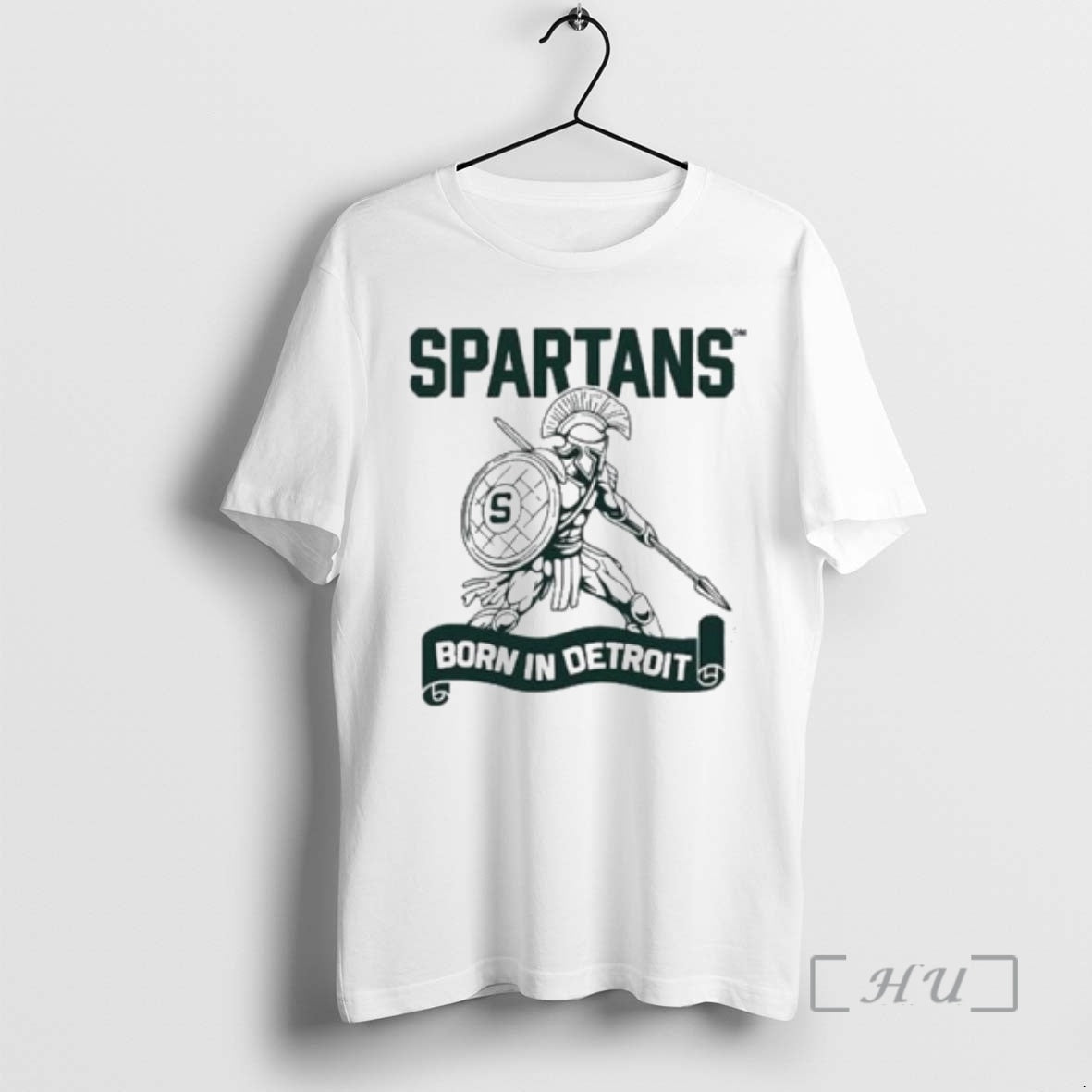 Officials Spartans Born Detroit Circle White T-Shirts, Hoodie, Sweatshirt - T-Shirt, Sweatshirt, Hoodie