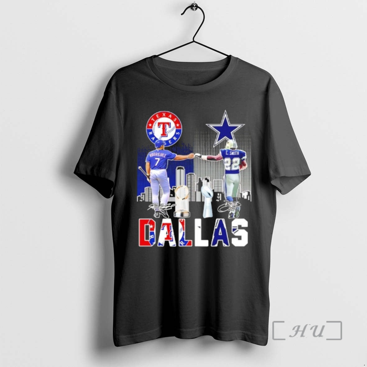 Officials Sports Dallas Rangers Rodriguez Cowboys E T-Shirts, Hoodie, Sweatshirt - T-Shirt, Sweatshirt, Hoodie