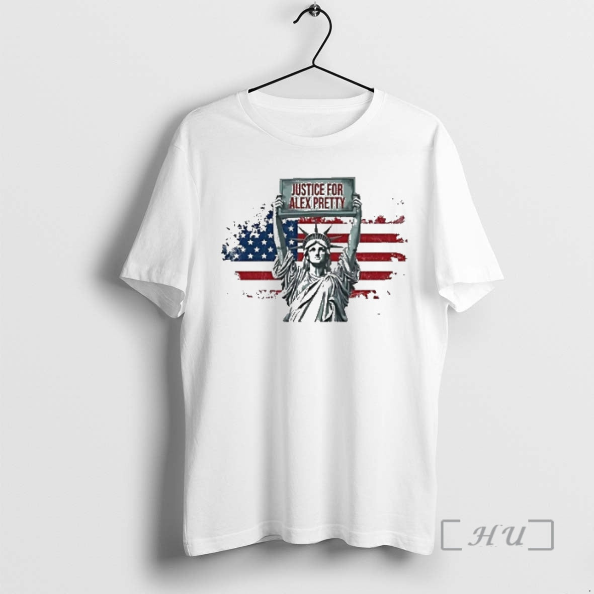 Statue Liberty Justice Alex Pretti Usa Flag T-Shirts, Hoodie, Sweatshirt - T-Shirt, Sweatshirt, Hoodie