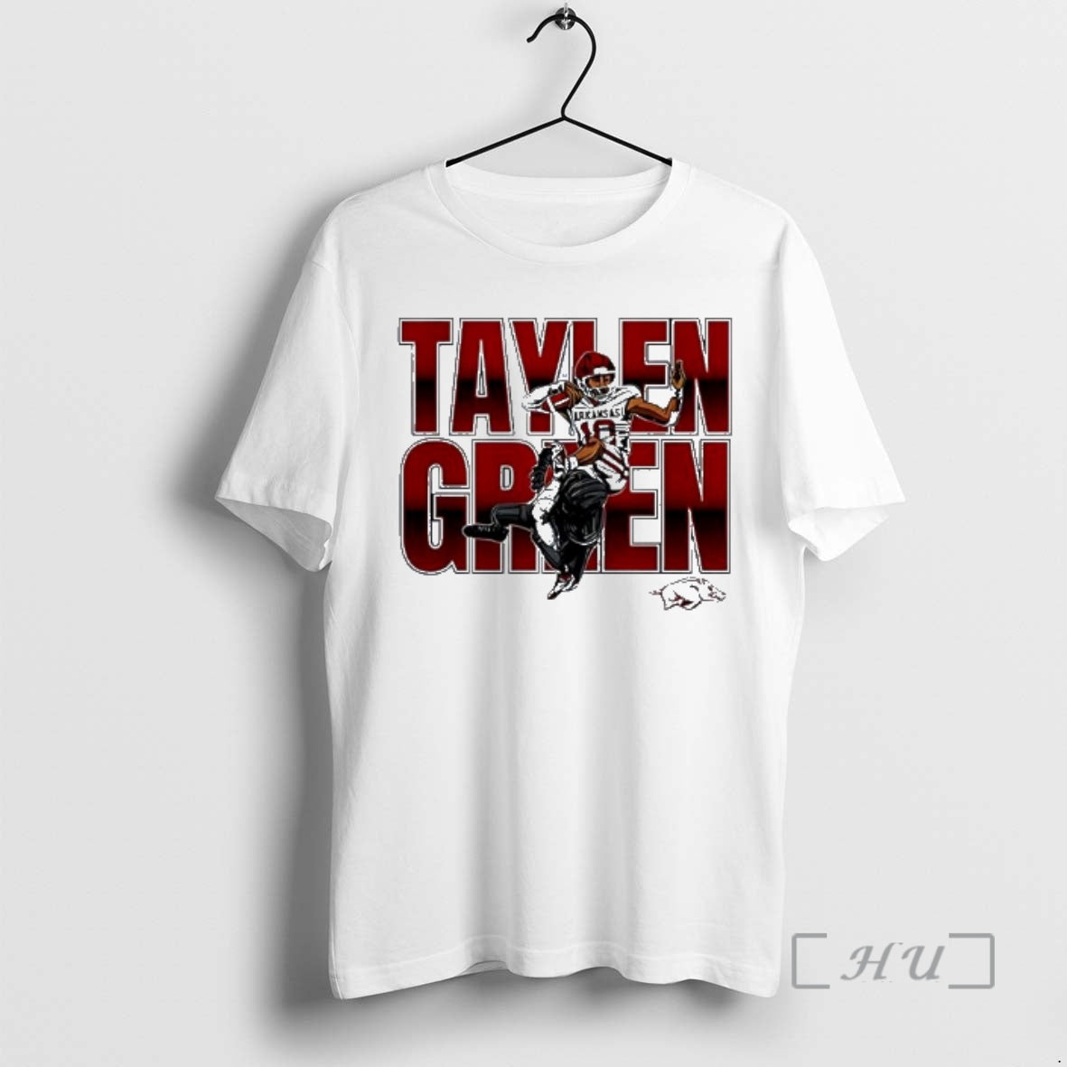 Officials Taylen Green Arkansas Football Ncaa Caricature T-Shirts, Hoodie, Sweatshirt - T-Shirt, Sweatshirt, Hoodie