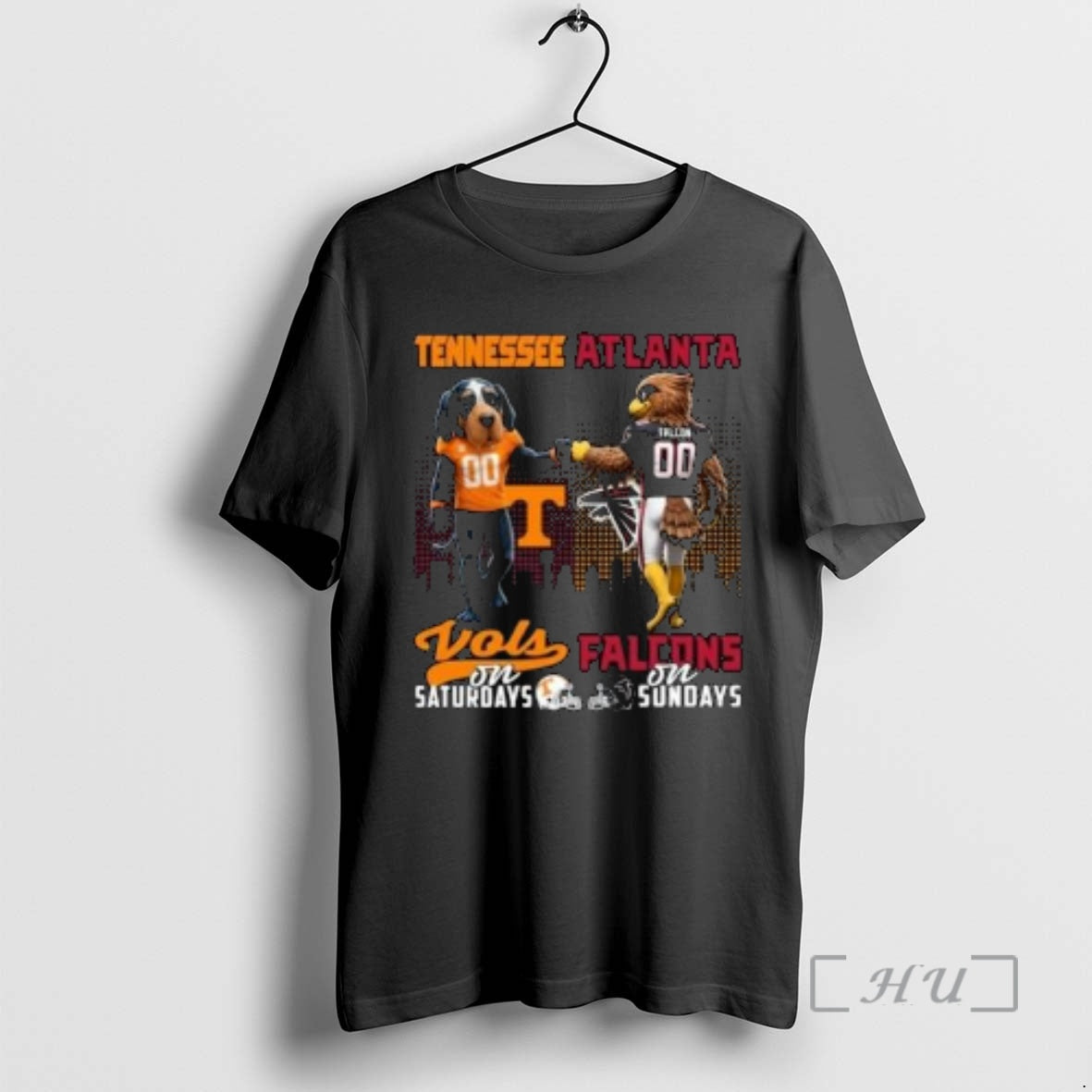 Officials Tennessee Volunteers Saturdays X Atlanta Falcons Sundays Mascot 2025 Circle Black T-Shirts, Hoodie, Sweatshirt - T-Shirt, Sweatshirt, Hoodie
