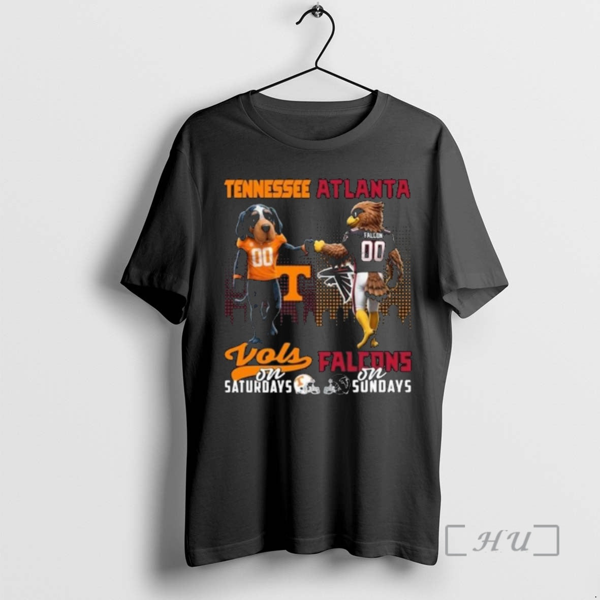 Officials Tennessee Volunteers Saturdays X Atlanta Falcons Sundays Mascot 2025 T-Shirts, Hoodie, Sweatshirt - T-Shirt, Sweatshirt, Hoodie