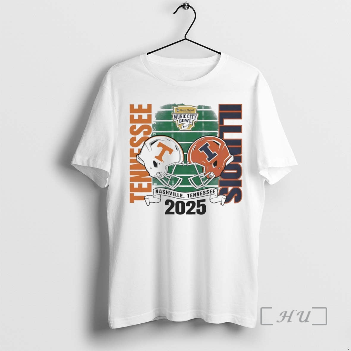 Officials Tennessee Volunteers Vs Illinois Fighting Illini 2025 Music City Bowl Helmet Circle T-Shirts, Hoodie, Sweatshirt - T-Shirt, Sweatshirt, Hoodie