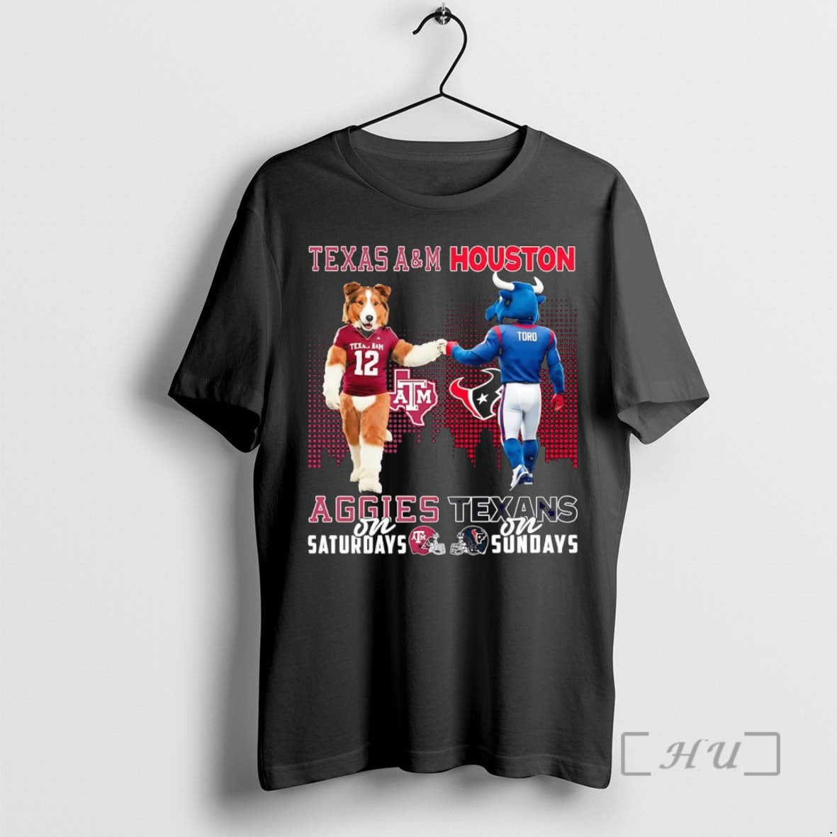 Officials Texas Am Aggies Saturdays Houston Texans Sundays Mascot T-Shirts, Hoodie, Sweatshirt - T-Shirt, Sweatshirt, Hoodie