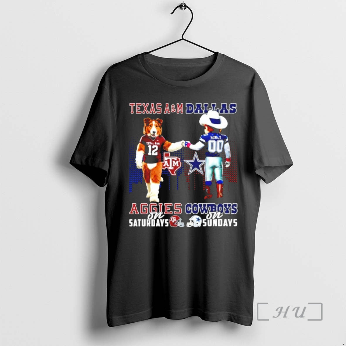 Officials Texas Am Aggies Saturdays Vs Dallas Cowboys Sundays Mascot Skyline T-Shirts, Hoodie, Sweatshirt - T-Shirt, Sweatshirt, Hoodie