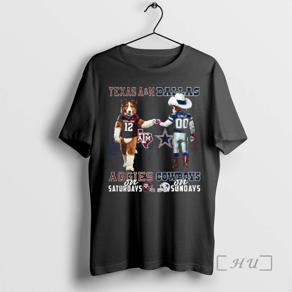Officials Texas Am Aggies Saturdays Vs Dallas Cowboys Sundays Mascot T-Shirts, Hoodie, Sweatshirt - T-Shirt, Sweatshirt, Hoodie