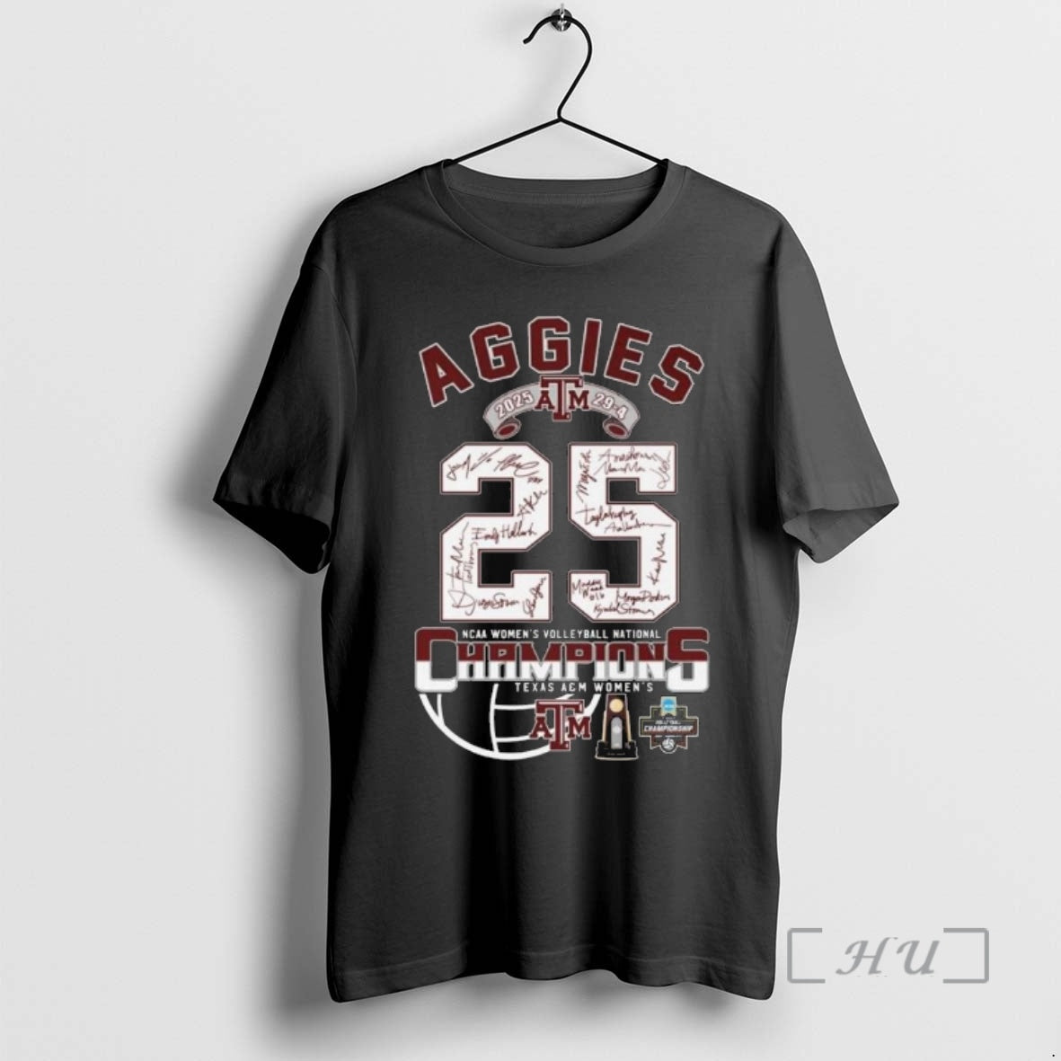 Officials Texas Am Aggies 2025 29 4 Ncaa Volleyball National Champions Signatures T-Shirts, Hoodie, Sweatshirt - T-Shirt, Sweatshirt, Hoodie