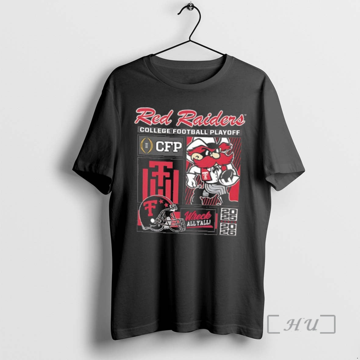 Officials Texas Tech Red Raiders 2025 Cfp Wreck All Yall 2 Sided T-Shirts, Hoodie, Sweatshirt - T-Shirt, Sweatshirt, Hoodie