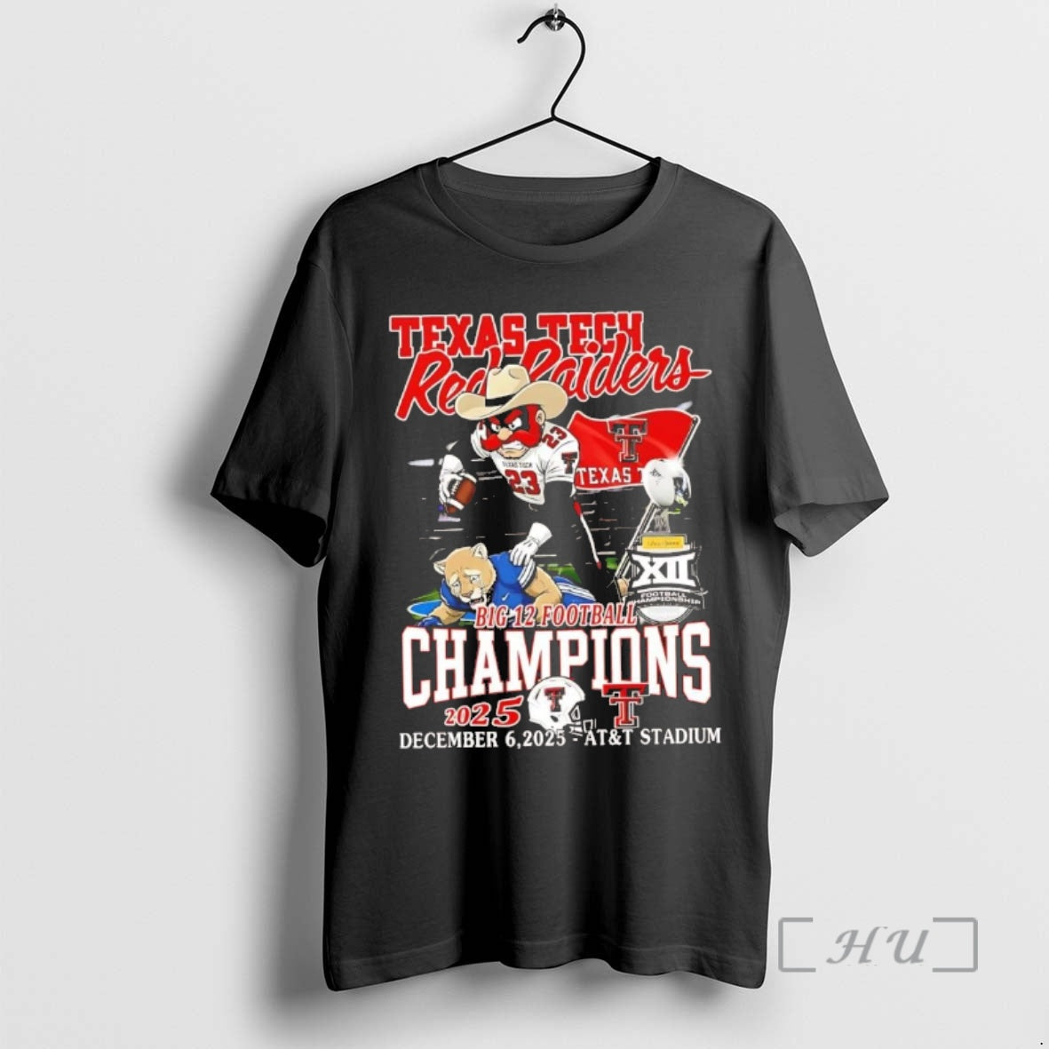 Officials Texas Tech Red Raiders Big 12 Football Champions Trophy 2025 Chriast T-Shirts, Hoodie, Sweatshirt - T-Shirt, Sweatshirt, Hoodie