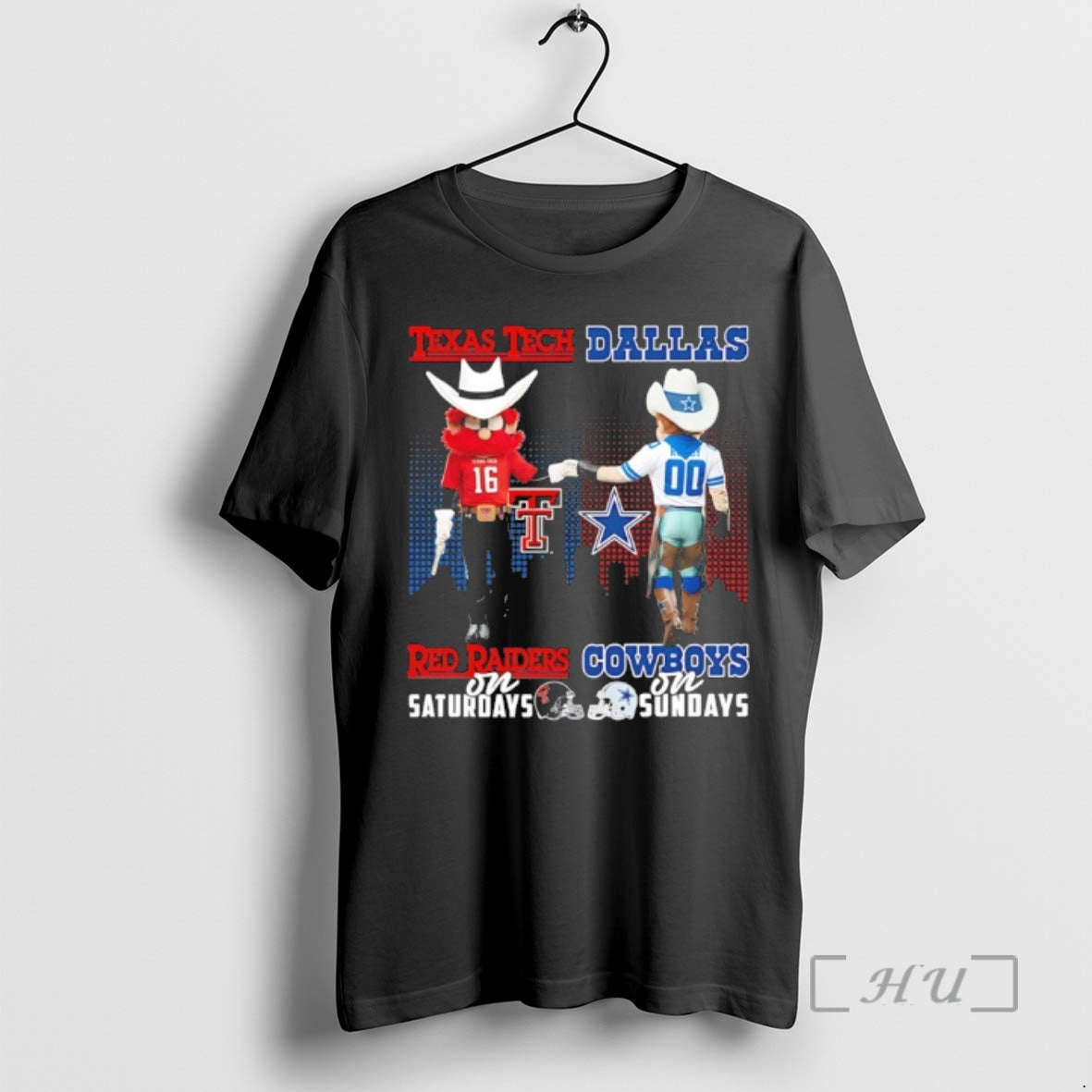Officials Texas Tech Red Raiders Saturdays Vs Dallas Cowboys Sundays Mascot Skyline T-Shirts, Hoodie, Sweatshirt - T-Shirt, Sweatshirt, Hoodie