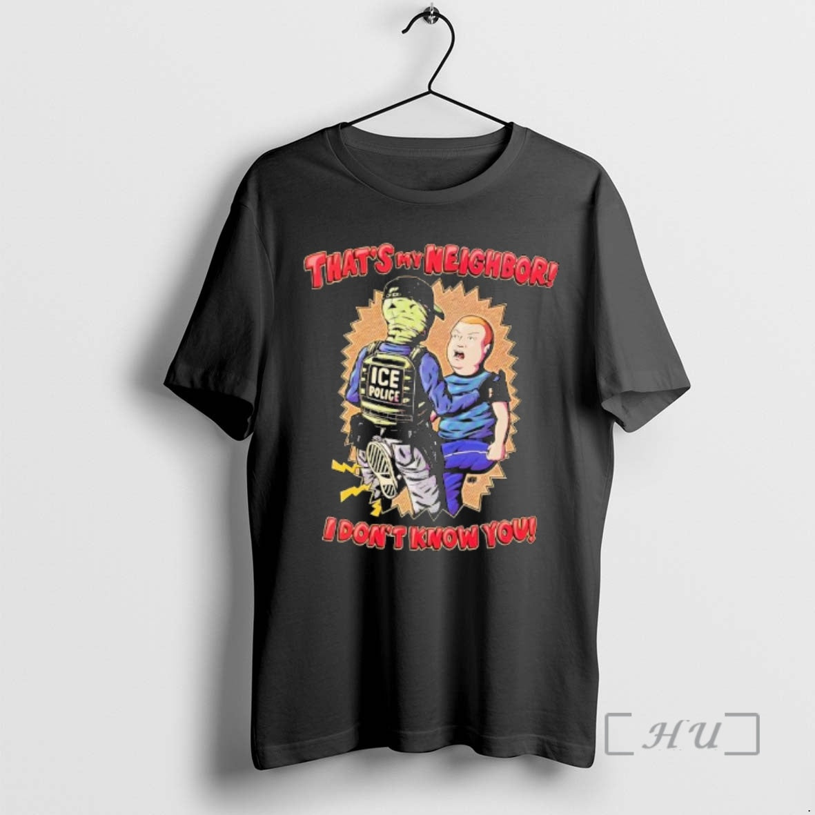 Officials Thats My Neighbor I Dont Know You Bobby Hill Ice Police T-Shirts, Hoodie, Sweatshirt - T-Shirt, Sweatshirt, Hoodie