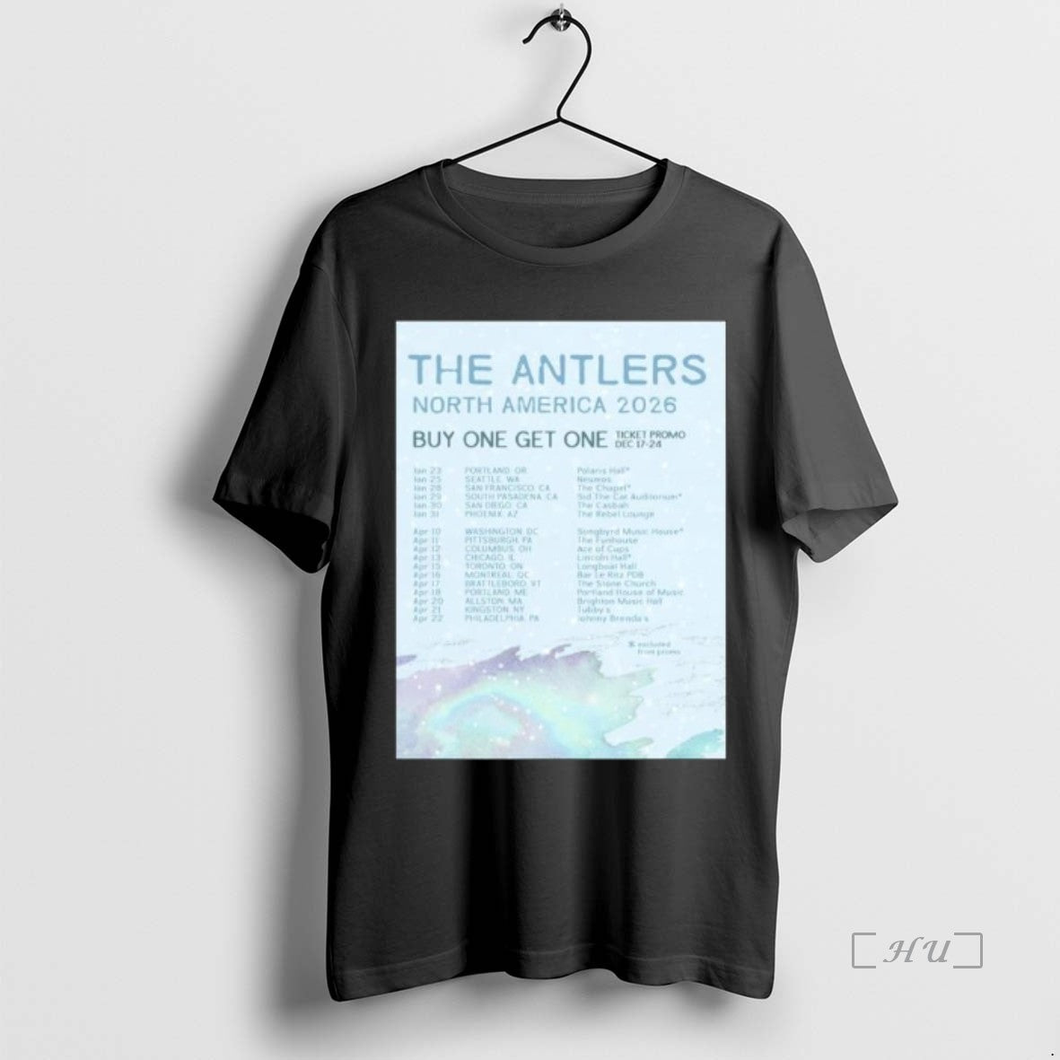 Officials Antlers North America Tour 2026 Long Sleve T-Shirts, Hoodie, Sweatshirt - T-Shirt, Sweatshirt, Hoodie