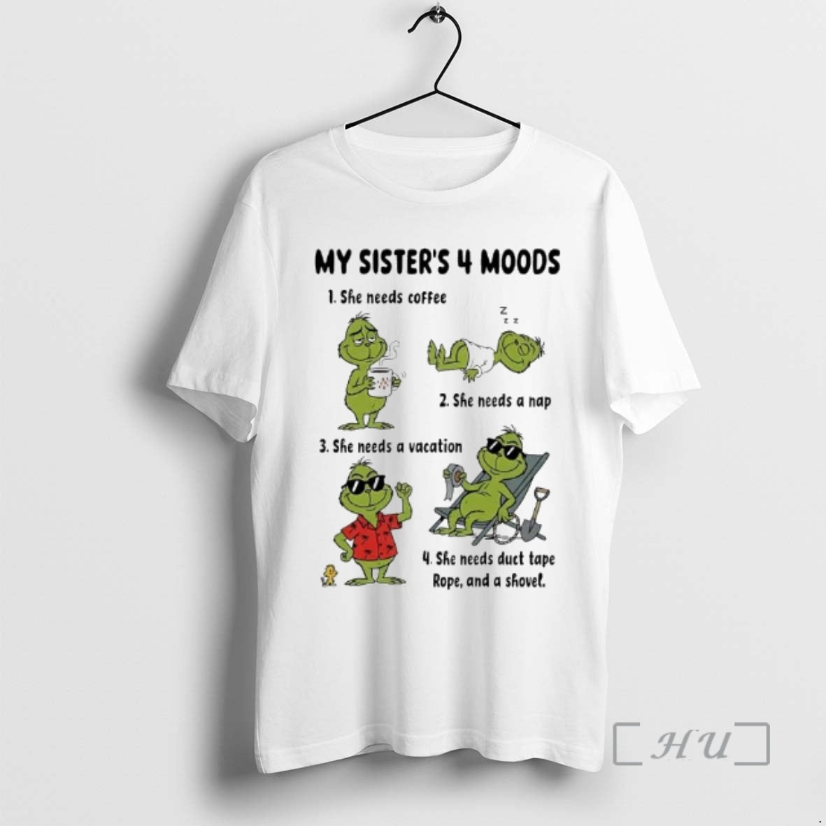 Officials Grinch Needs Coffee Nap Vacation Duct Tape Rope Shovel T-Shirts, Hoodie, Sweatshirt - T-Shirt, Sweatshirt, Hoodie