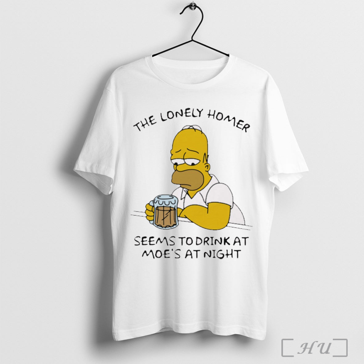 Officials Lonely Homer Seems Drink Moes Night Homer Simpson T-Shirts, Hoodie, Sweatshirt - T-Shirt, Sweatshirt, Hoodie
