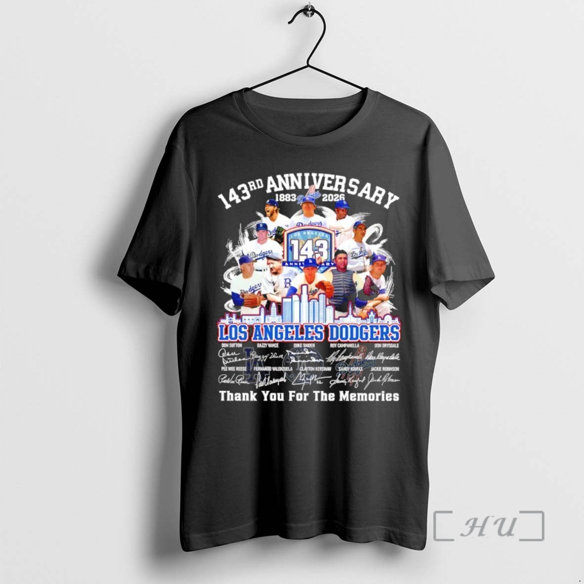 Officials Los Angeles Dodgers 143rd Anniversary 1883 2026 Thank You Memories All T-Shirts, Hoodie, Sweatshirt - T-Shirt, Sweatshirt, Hoodie