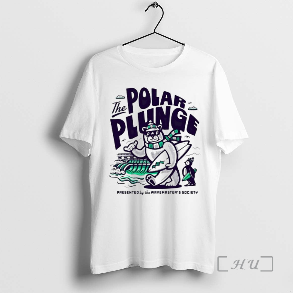 Officials Polar Plunge Wavemasters Society Bear Penguin T-Shirts, Hoodie, Sweatshirt - T-Shirt, Sweatshirt, Hoodie