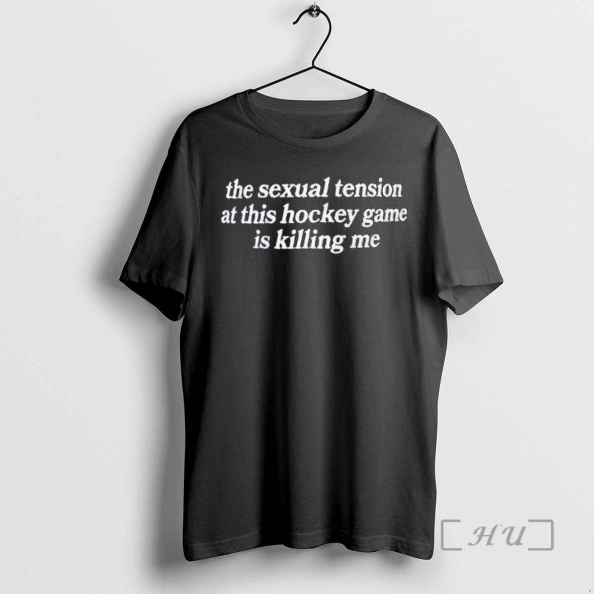Officials Sexual Tension This Hockey Game Is Killing Me Text T-Shirts, Hoodie, Sweatshirt - T-Shirt, Sweatshirt, Hoodie