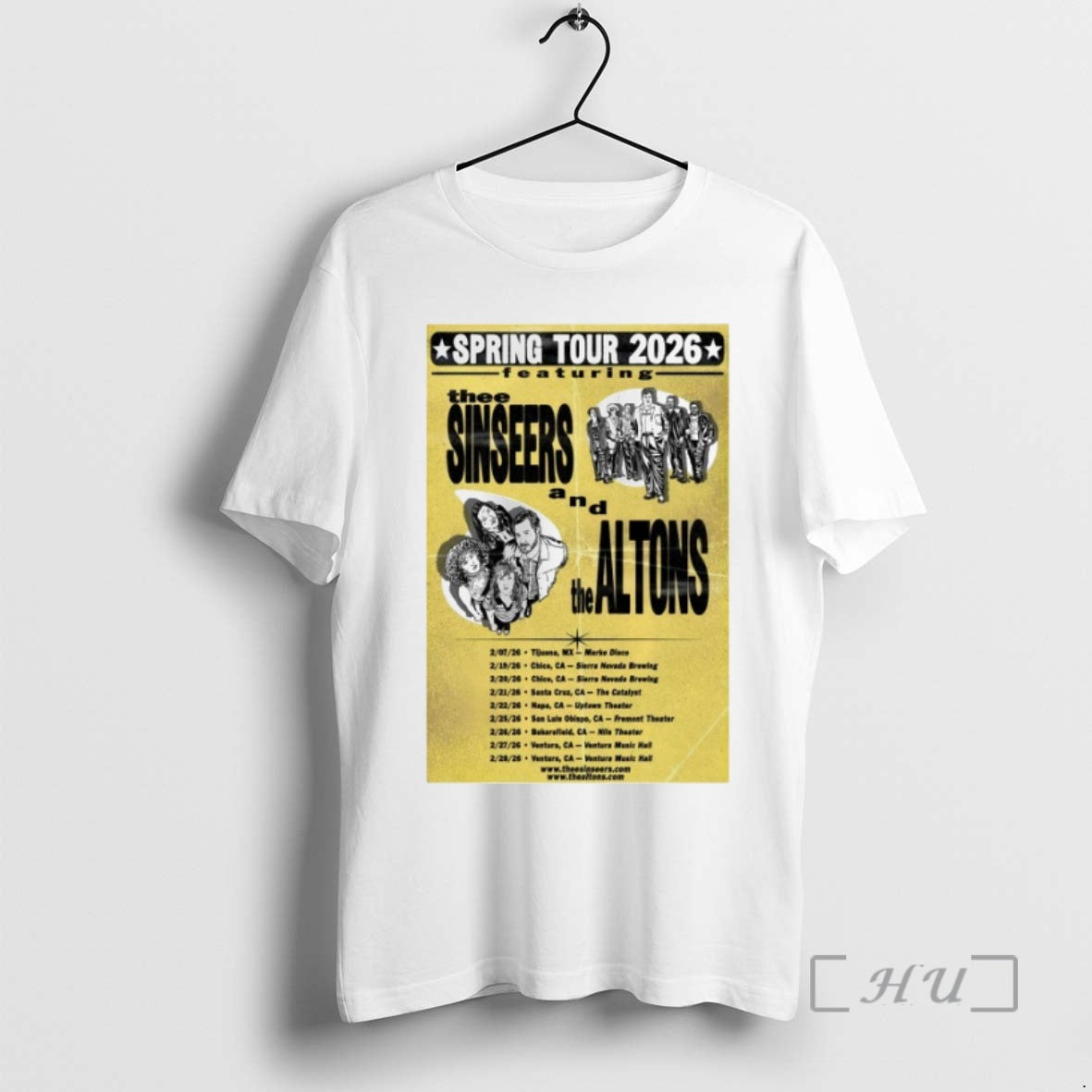 Officials Thee Sinseers Altons Spring 2026 Tour Dates T-Shirts, Hoodie, Sweatshirt - T-Shirt, Sweatshirt, Hoodie
