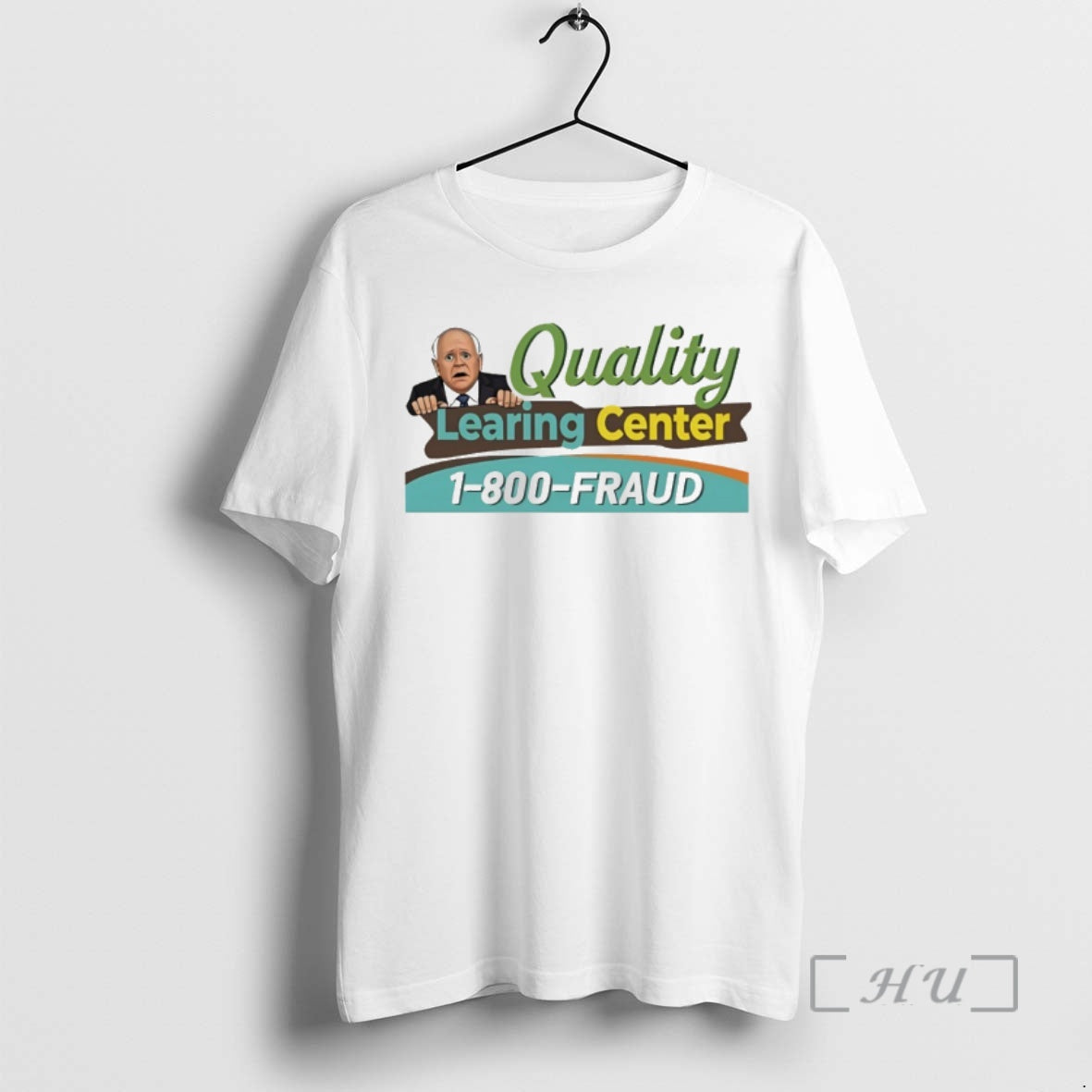 Officials Tim Walz Cartoon Quality Learning Center 1800 Fraud T-Shirts, Hoodie, Sweatshirt - T-Shirt, Sweatshirt, Hoodie