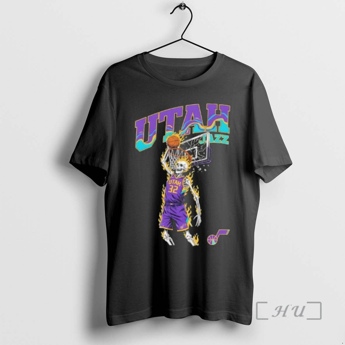 Officials Top Utah Jazz Basketball Skeleton Player Fire T-Shirts, Hoodie, Sweatshirt - T-Shirt, Sweatshirt, Hoodie