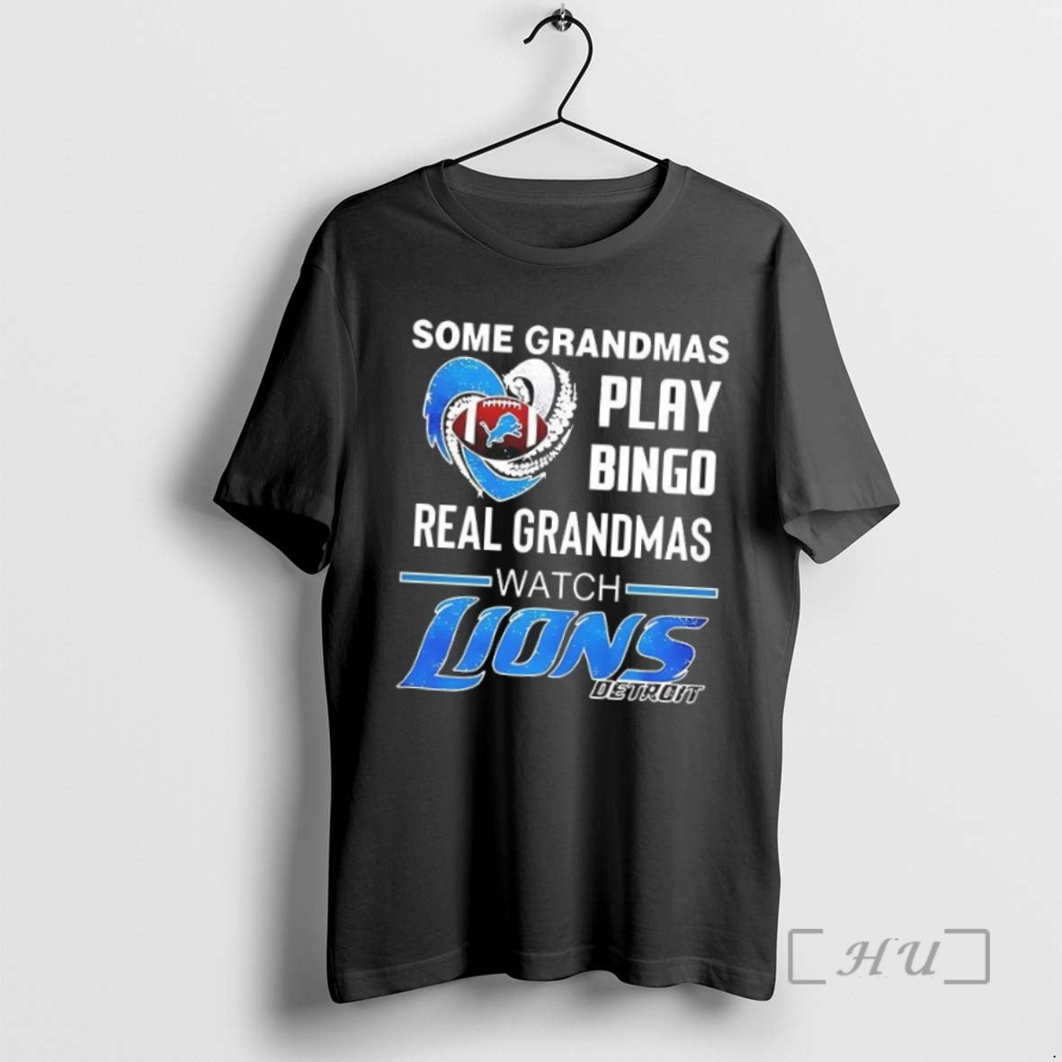 Officials Trending Awesome Some Grandmas Play Bingo Real Grandmas Watch Detroit Lions Football T-Shirts, Hoodie, Sweatshirt - T-Shirt, Sweatshirt, Hoodie